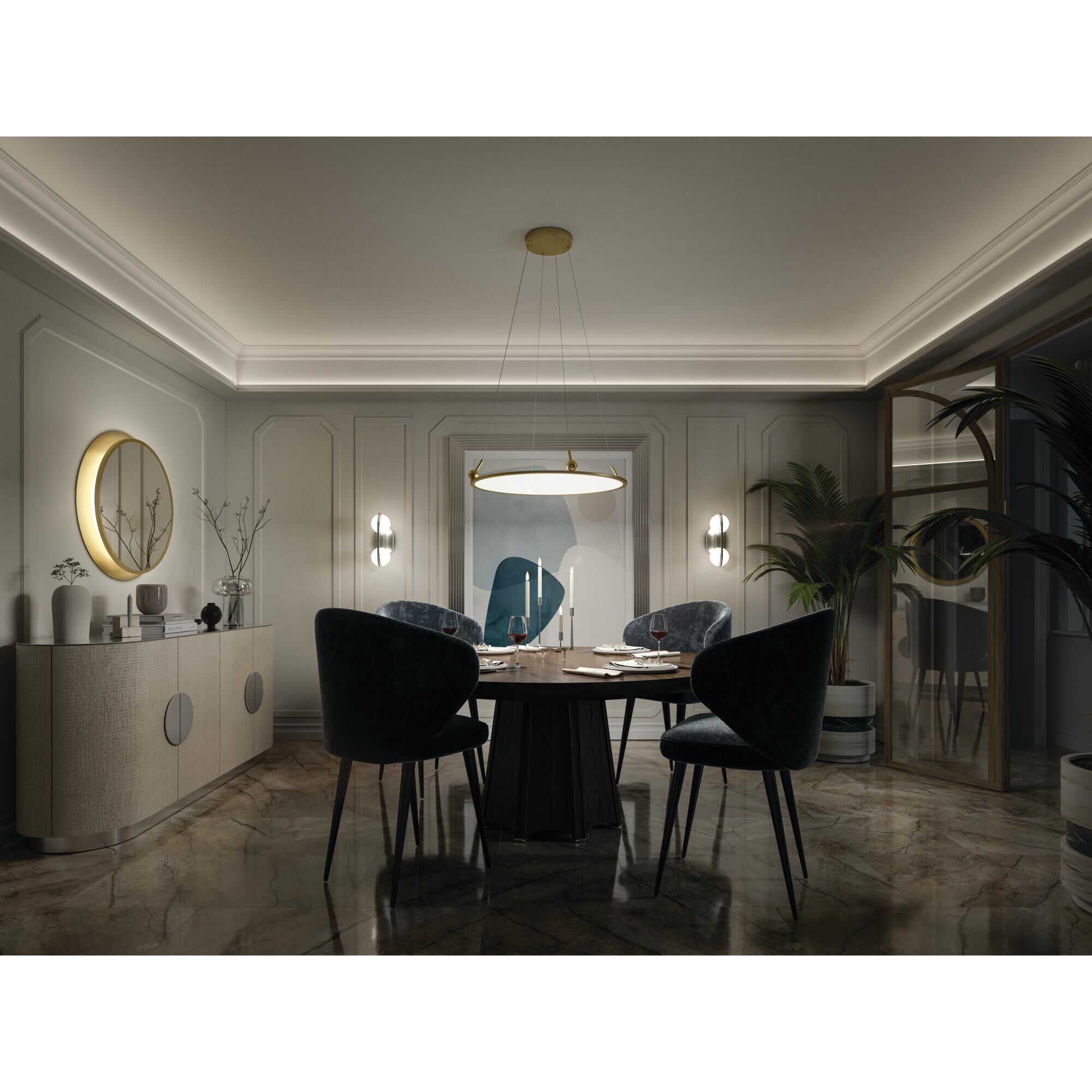 Elan Lighting Jovian 30 Inch LED Chandelier