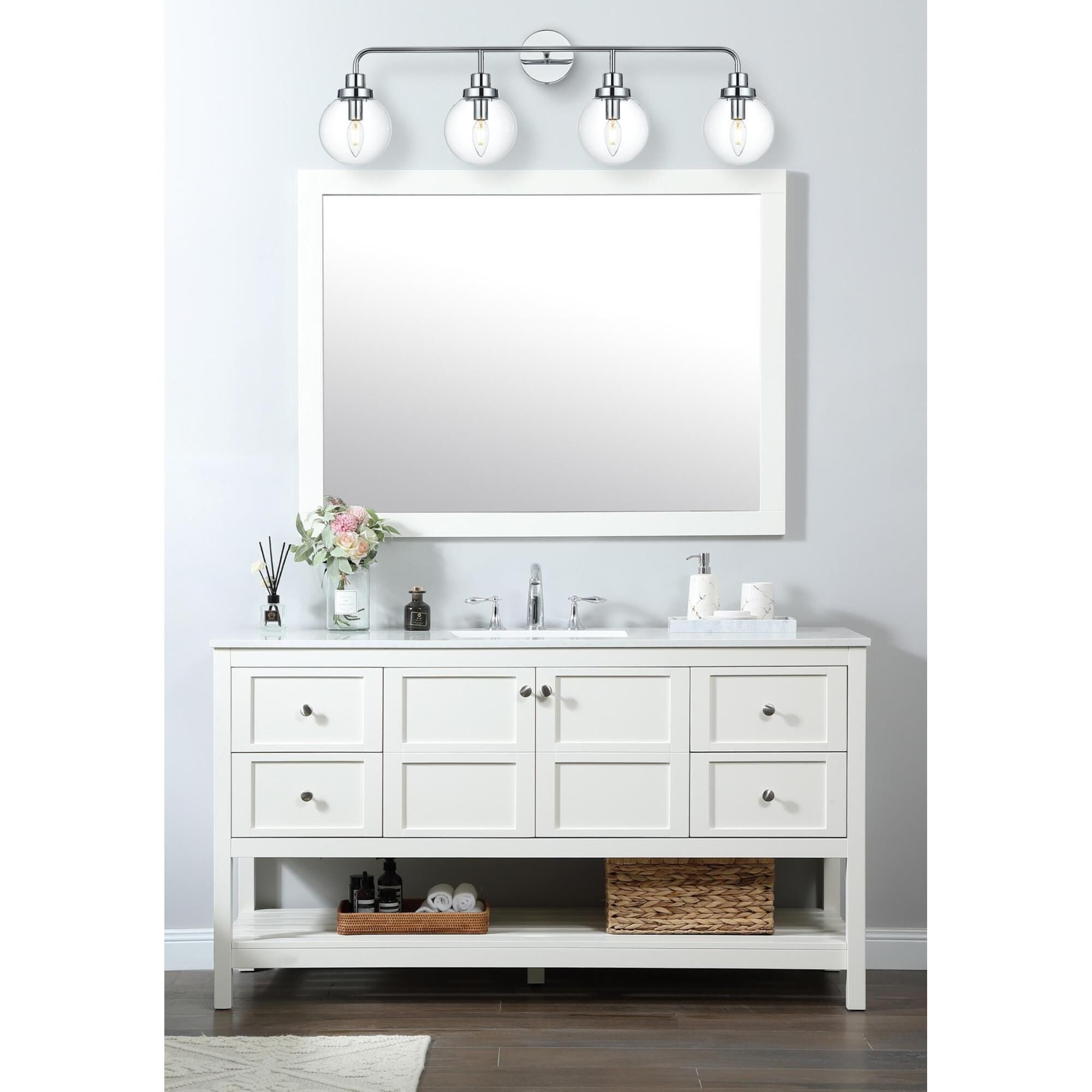 Shown in Chrome And Clear finish