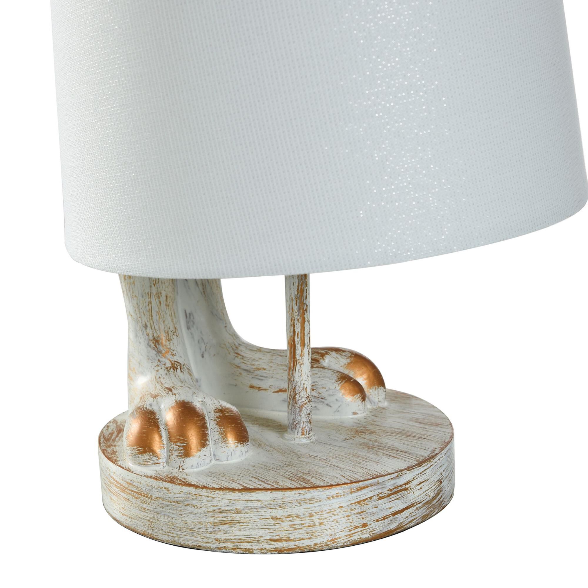 Shown in White Linen finish and White Linen shade