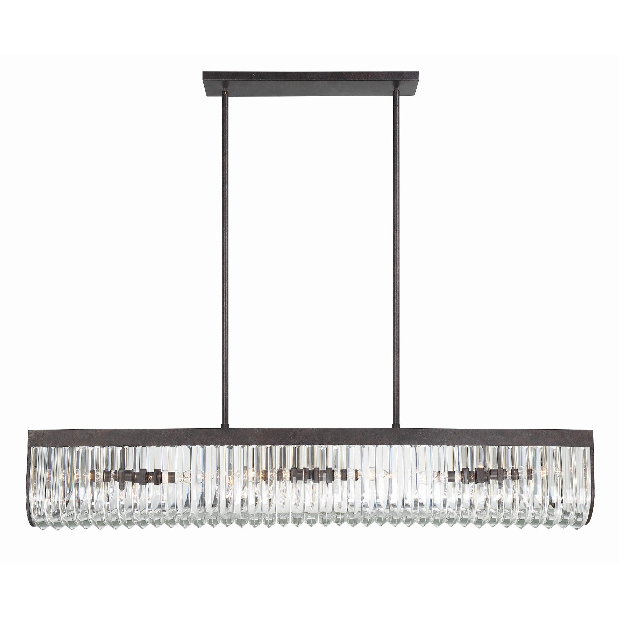 Alister 49 Inch 6 Light Linear Suspension Light by Crystorama