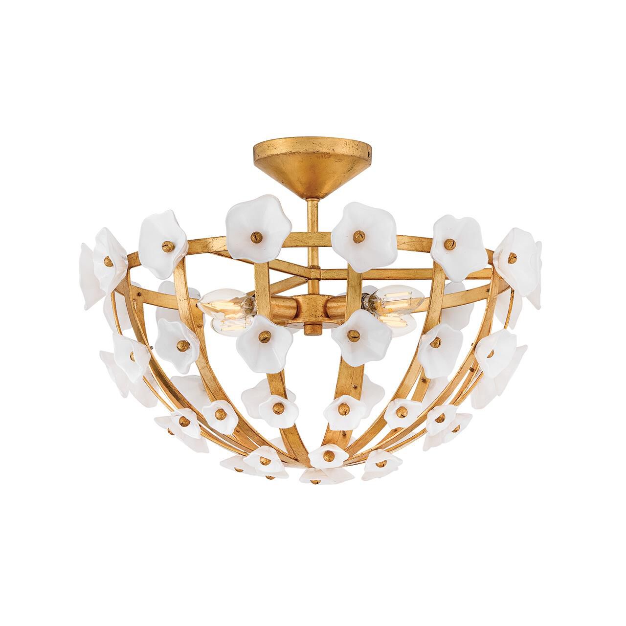 Azalea 20 Inch Semi Flush Mount by Fredrick Ramond