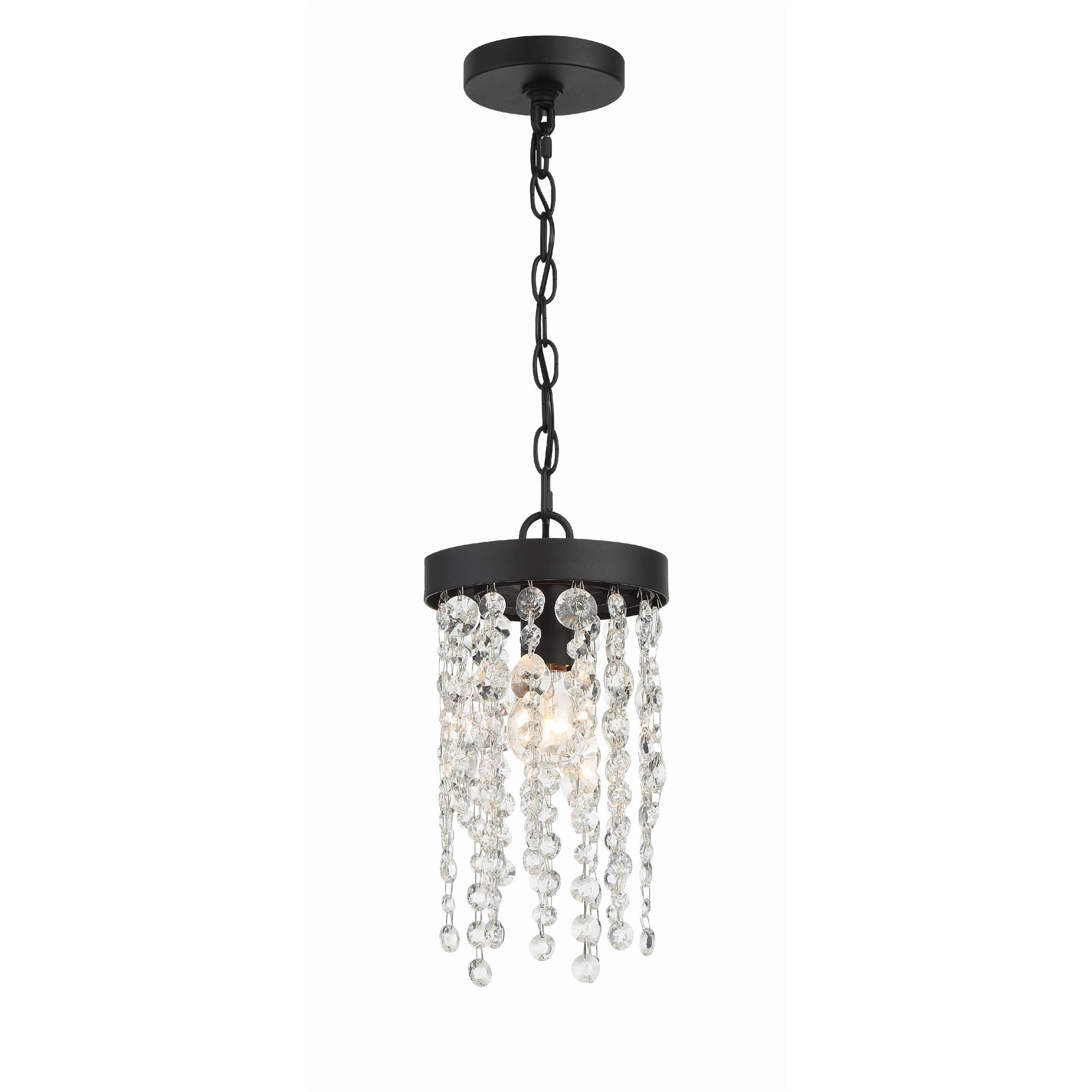 Shown in Black Forged finish and Hand Cut crystal