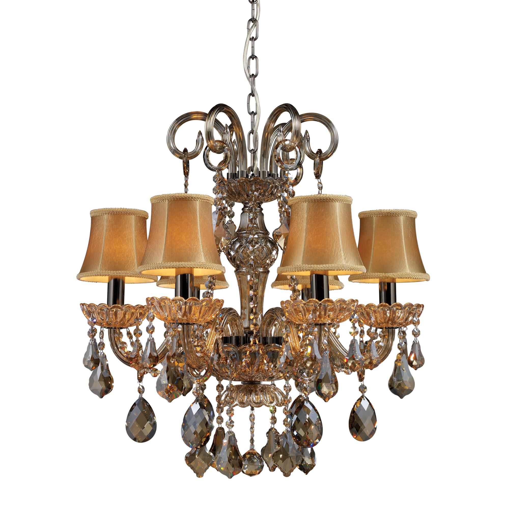 Shown in Black Nickel finish and Tan crystal 