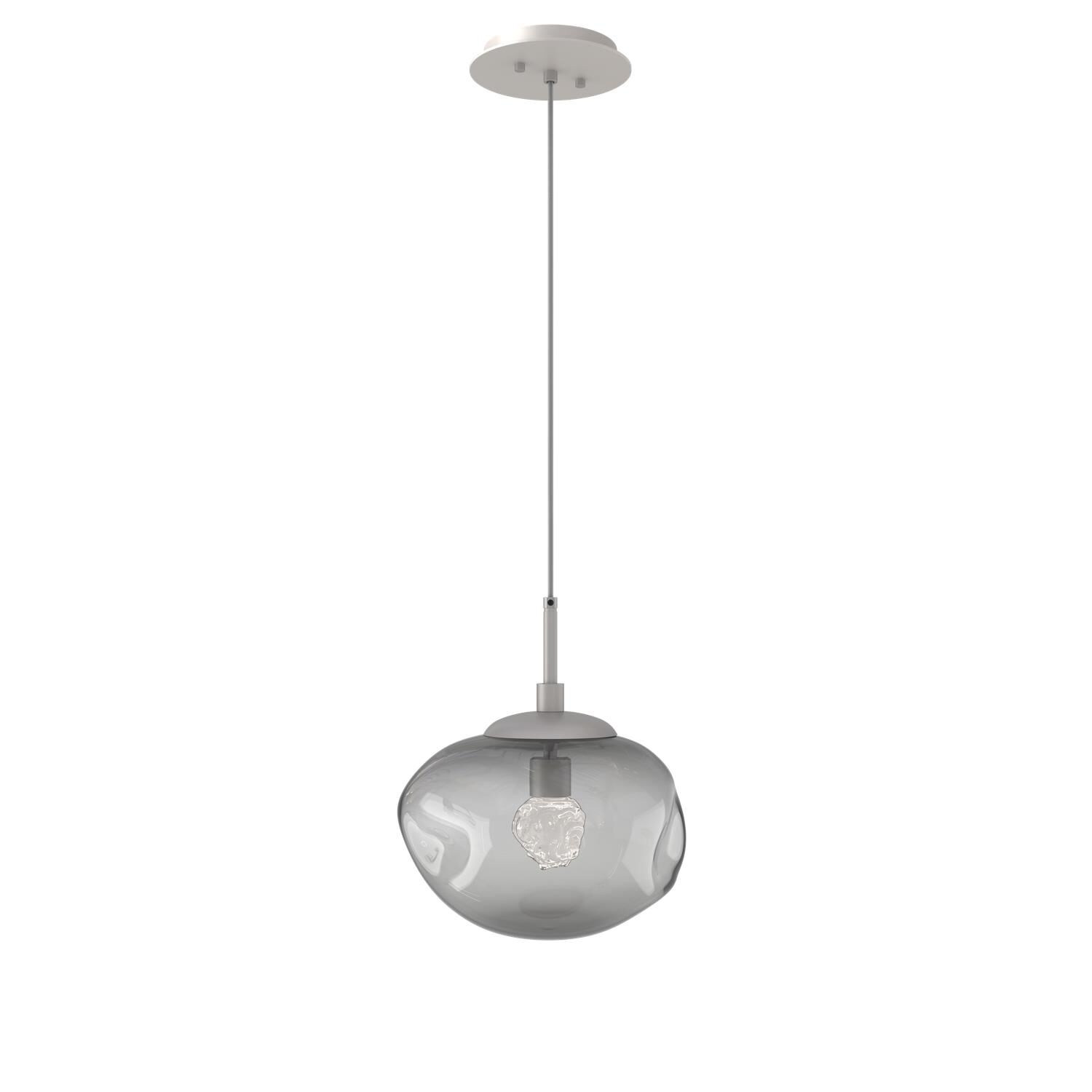 Shown in Metallic Beige Silver finish and Floret Inner Smoke Outer glass