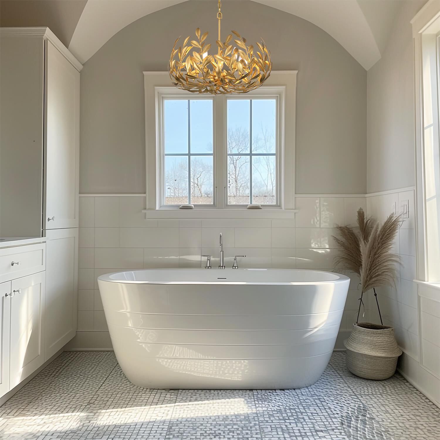 Shown in Antique Gold finish