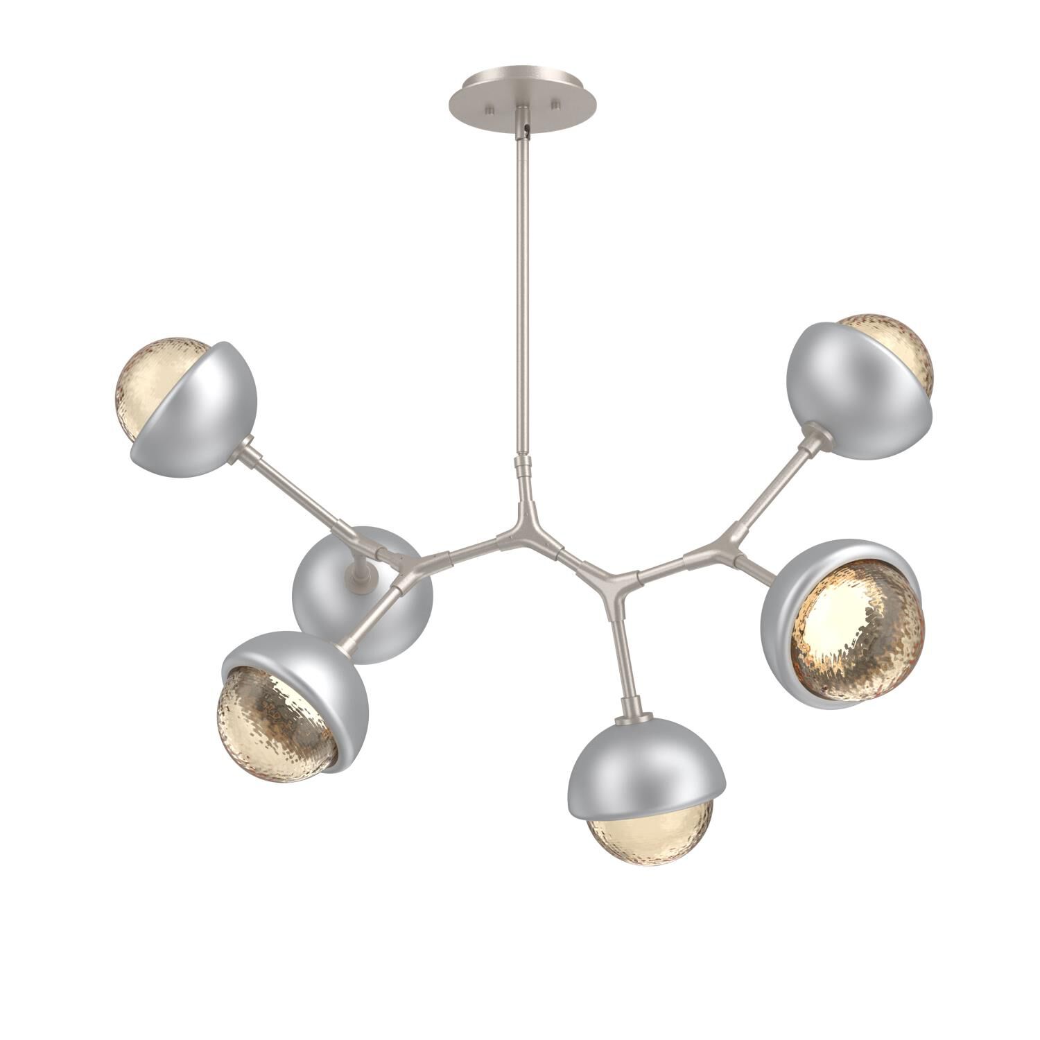 Levi Wilson Cabochon 31 Inch Linear Suspension Light by Hammerton Studio