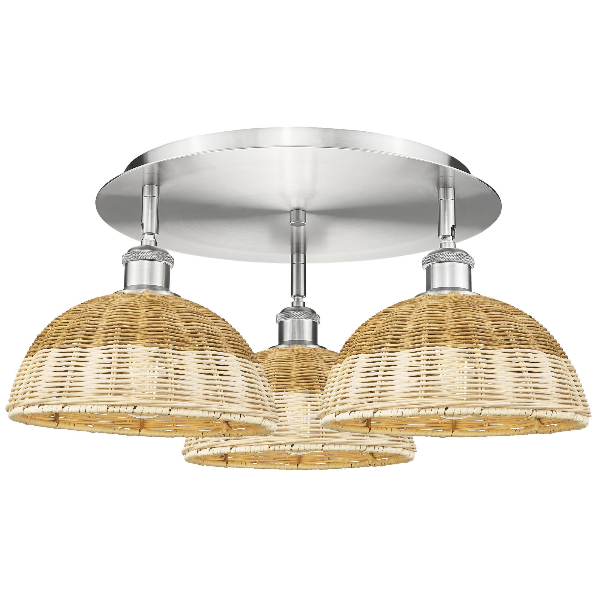 Bruno Marashlian Bristol Natural II 21 Inch Flush Mount by Innovations Lighting