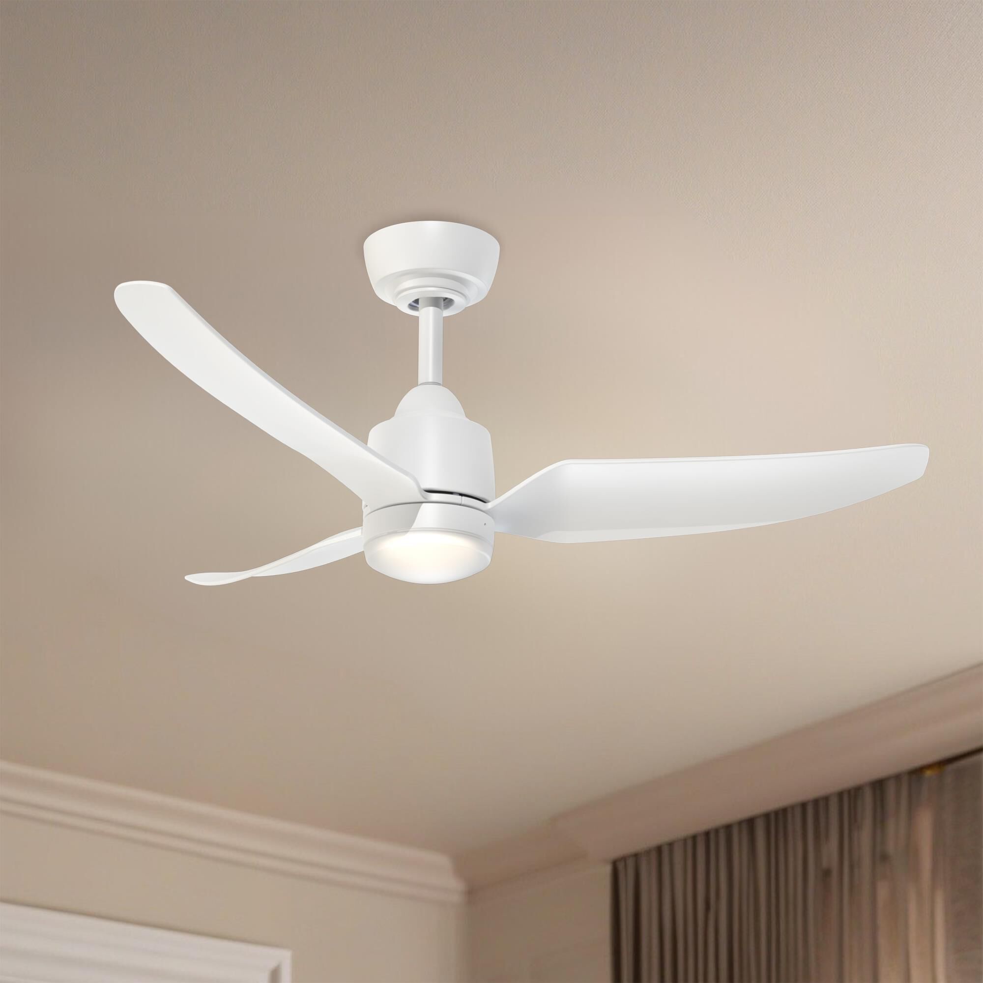 Shown in White finish and Frosted Polycarbonate Lens shade
