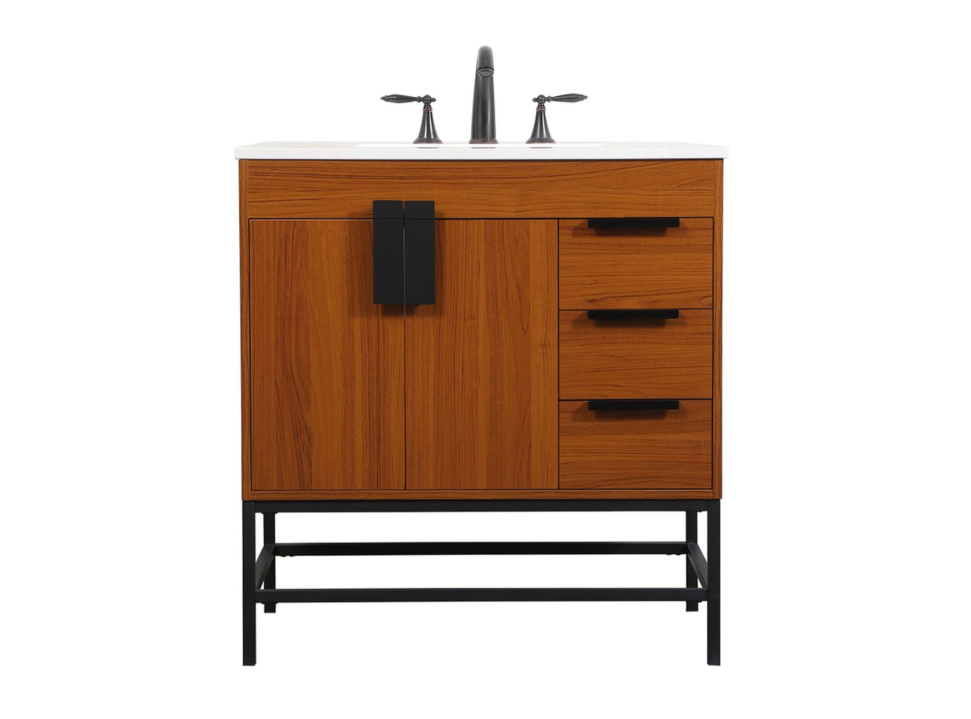 Shown in Teak finish
