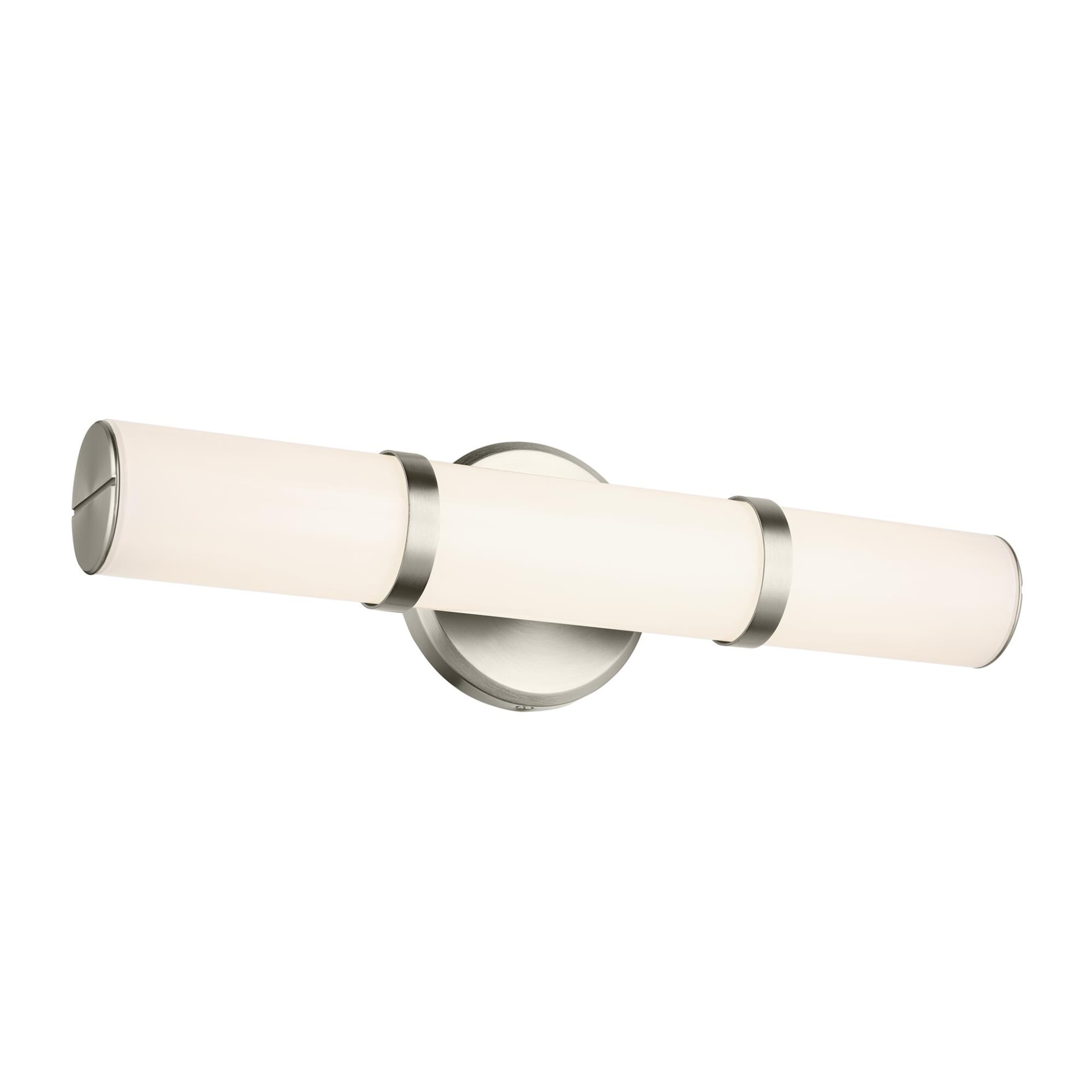 Shown in Brushed Nickel finish and Clear with Painted White Inside glass