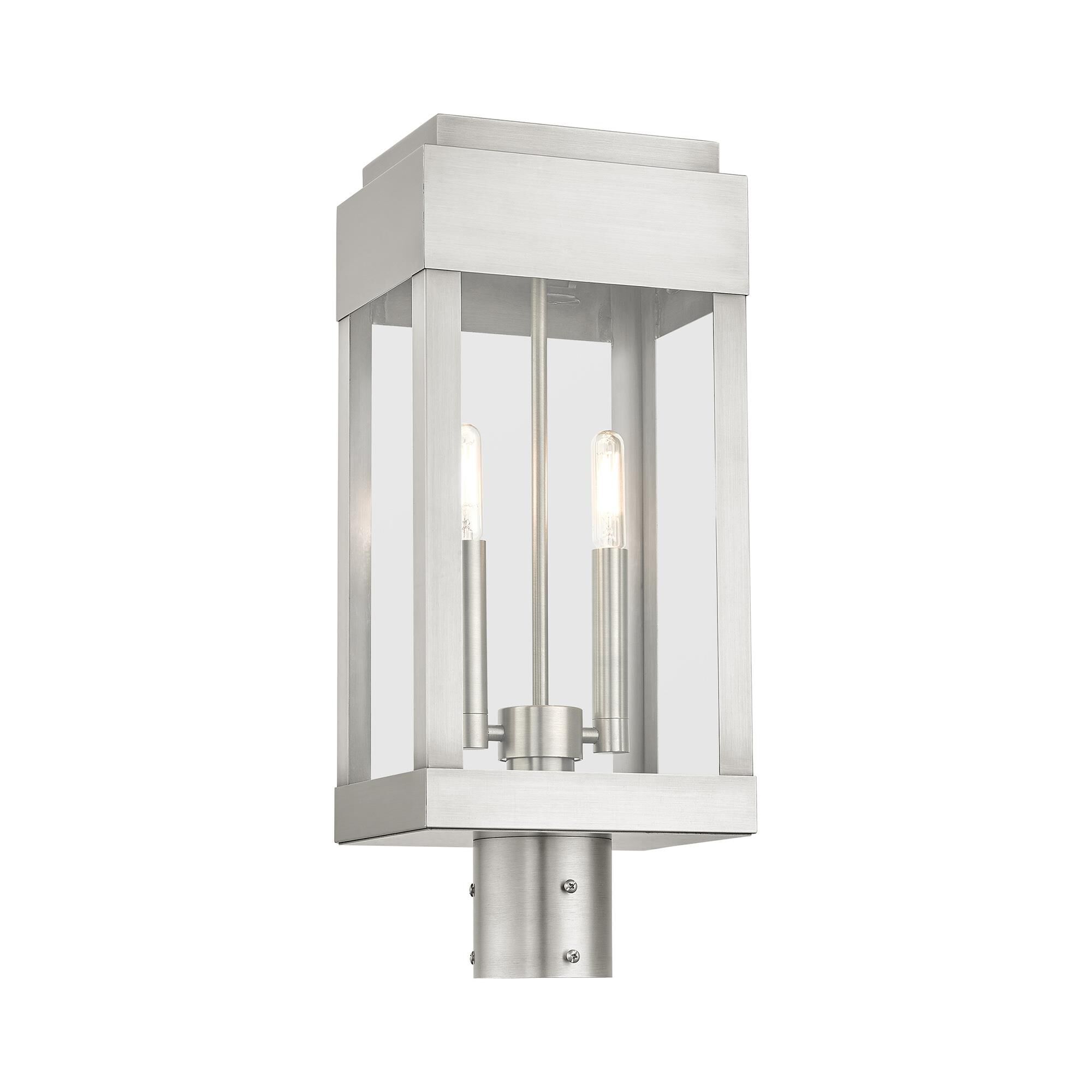 York 19 Inch Tall 2 Light Outdoor Post Lamp by Livex Lighting