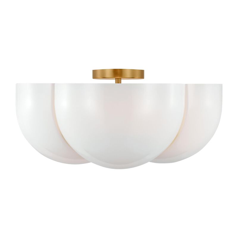 Christiane Lemieux Cheverny 20 Inch 4 Light Semi Flush Mount by Visual Comfort Studio
