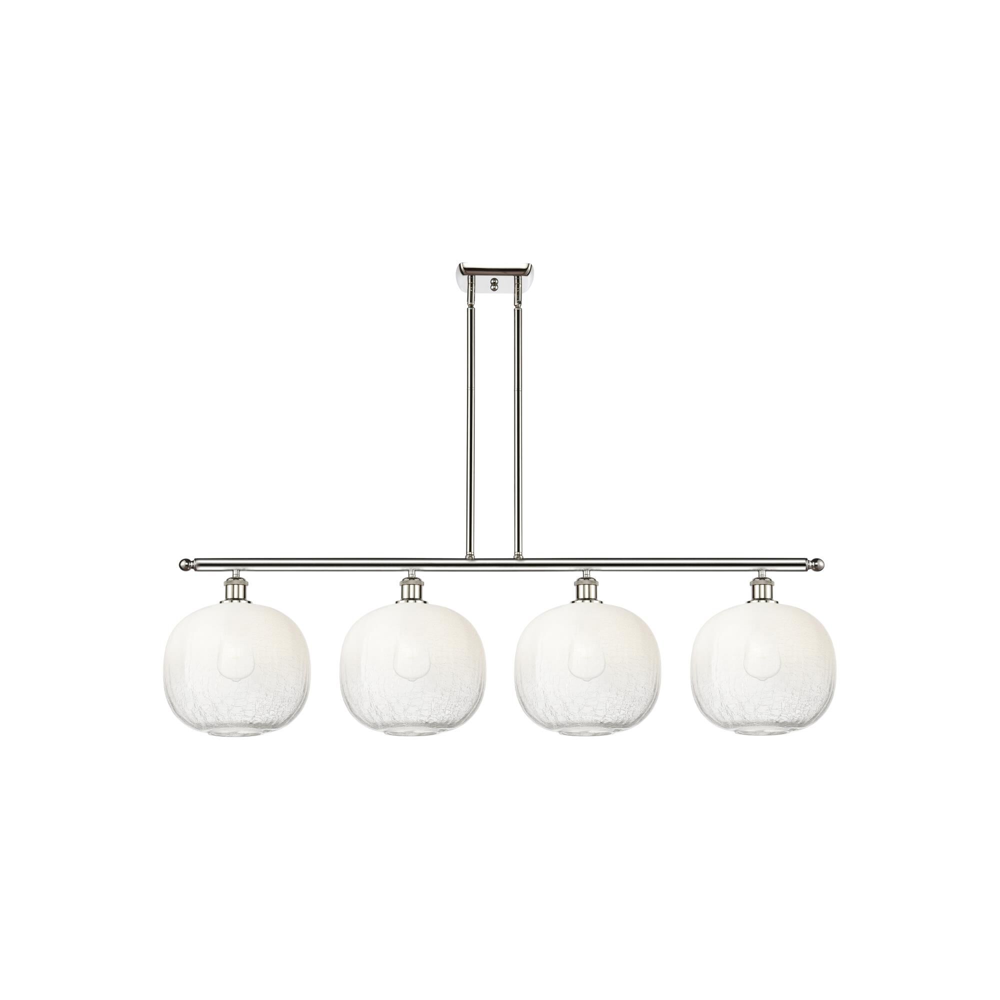 Shown in Polished Nickel finish and Opal glass