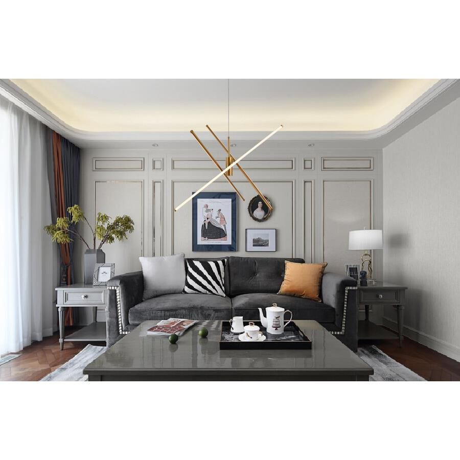 Sonya 43 Inch 3 Light LED Chandelier by Elegant Lighting