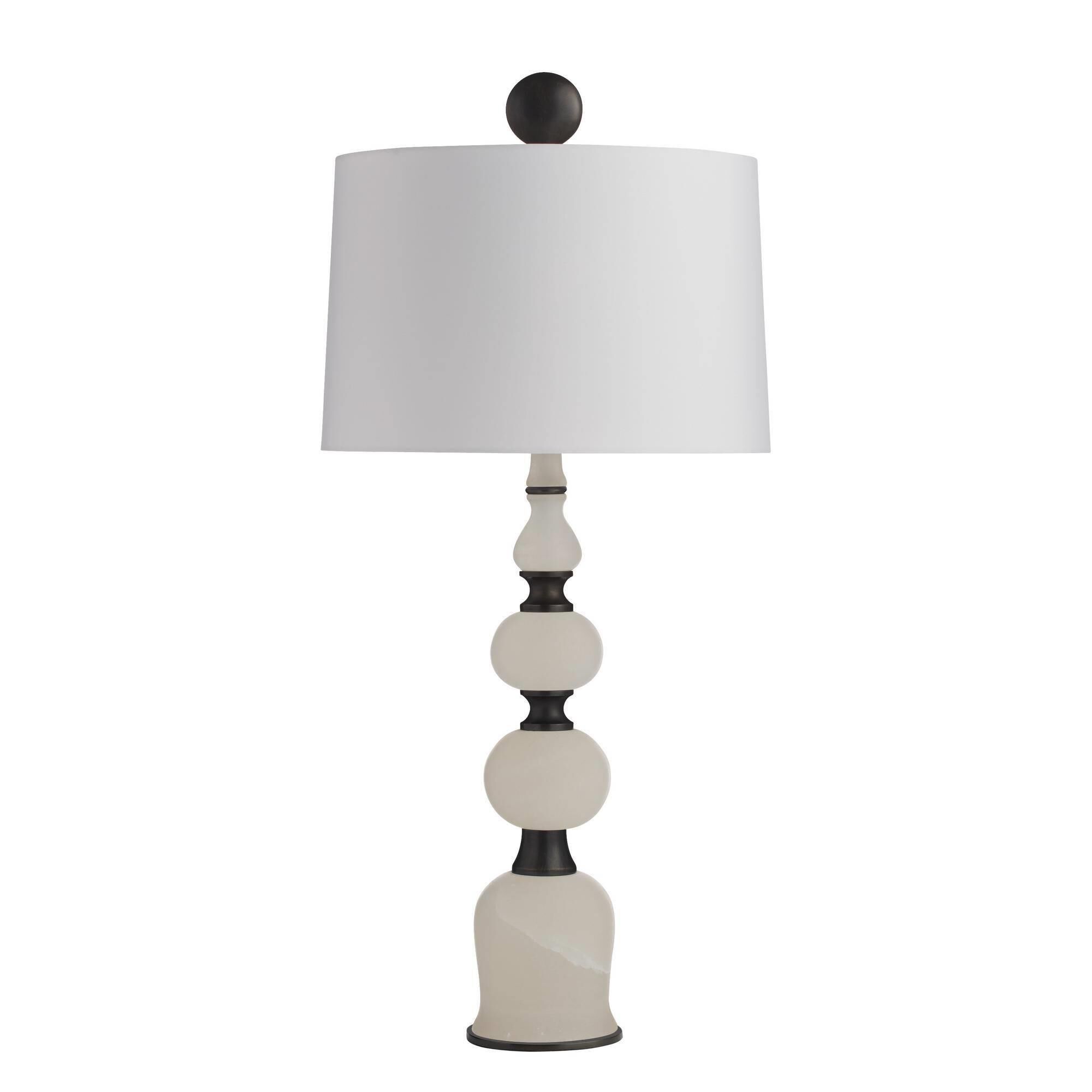 Shown in White and English Bronze finish and Off-White shade