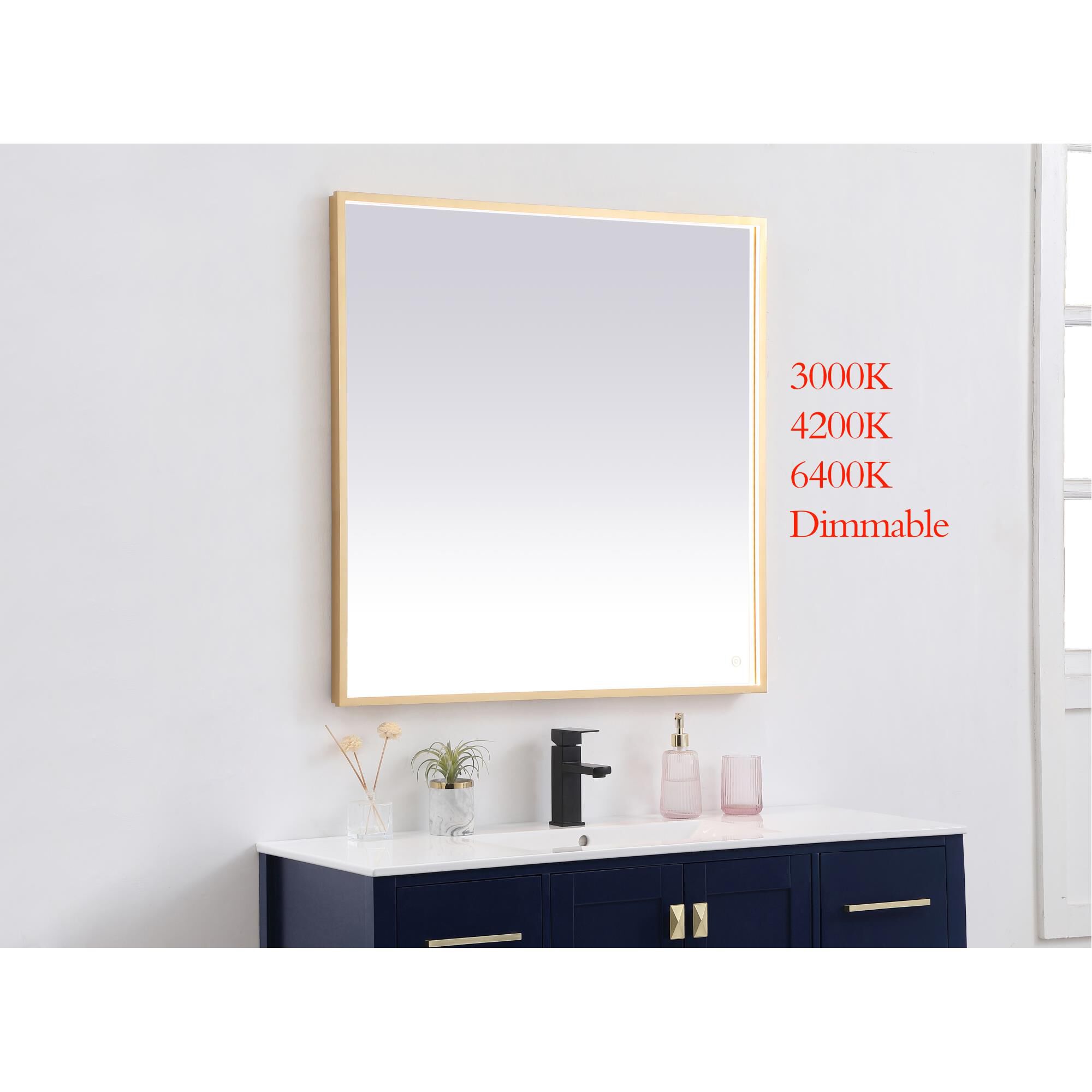 Pier LED Lighted Mirror by Elegant Decor