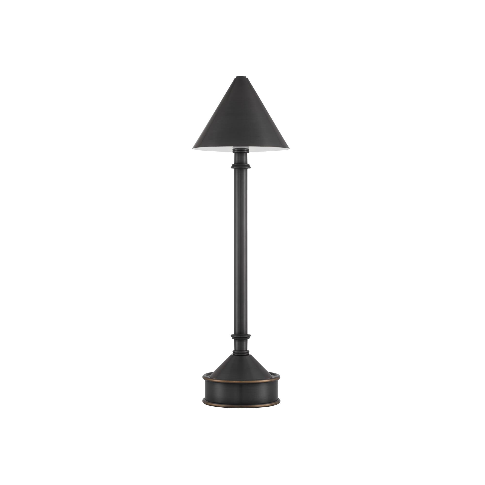Shown in Oil Rubbed Bronze finish and Oil Rubbed Bronze Metal shade