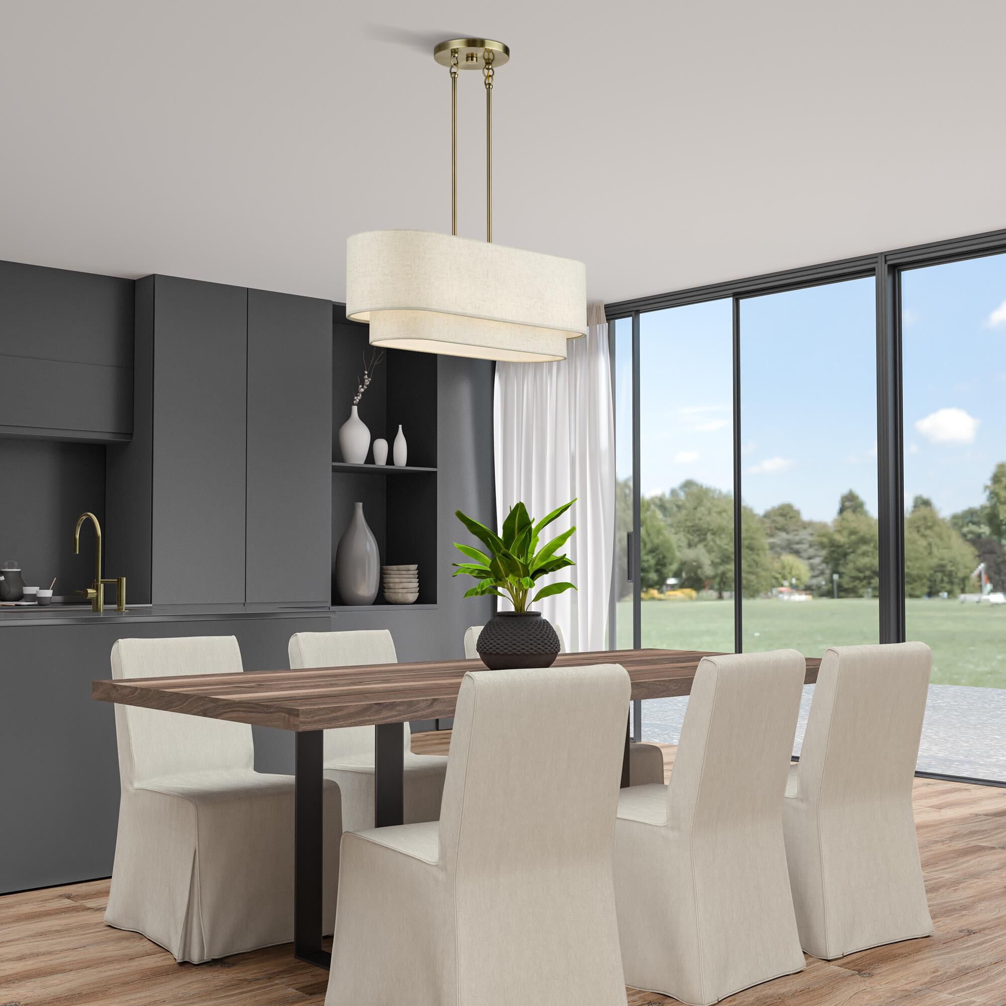 Manorwood 30 Inch Linear Suspension Light by Livex Lighting