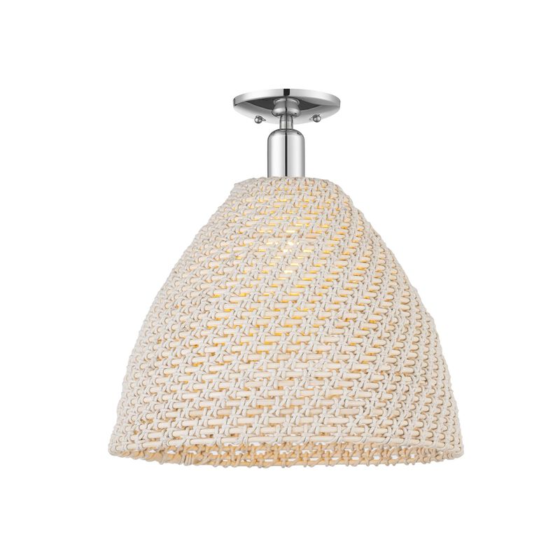 Bruno Marashlian Natural Ballston Dome 16 Inch Semi Flush Mount by Innovations Lighting