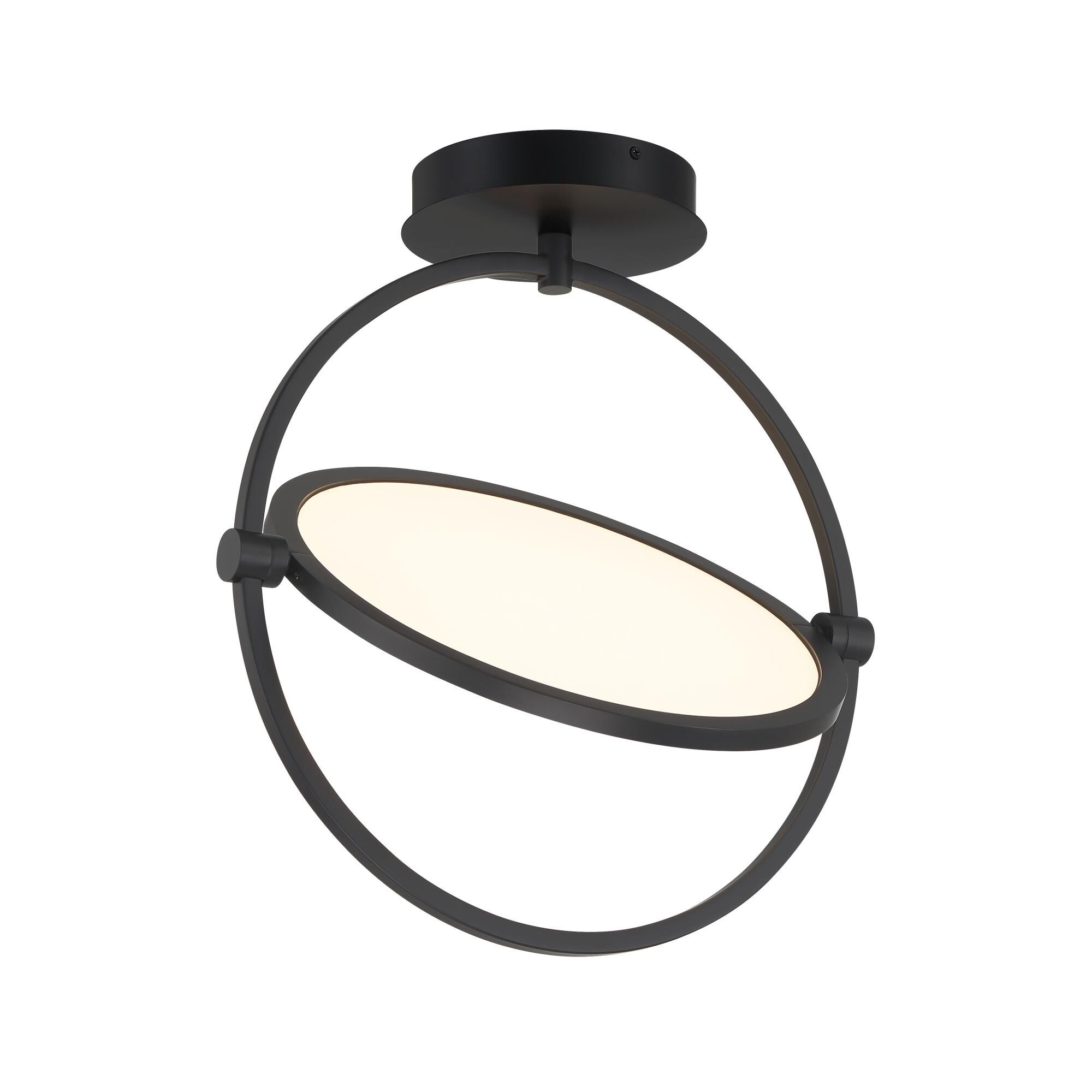 Studio 23 16 Inch 1 Light LED Semi Flush Mount by Kovacs