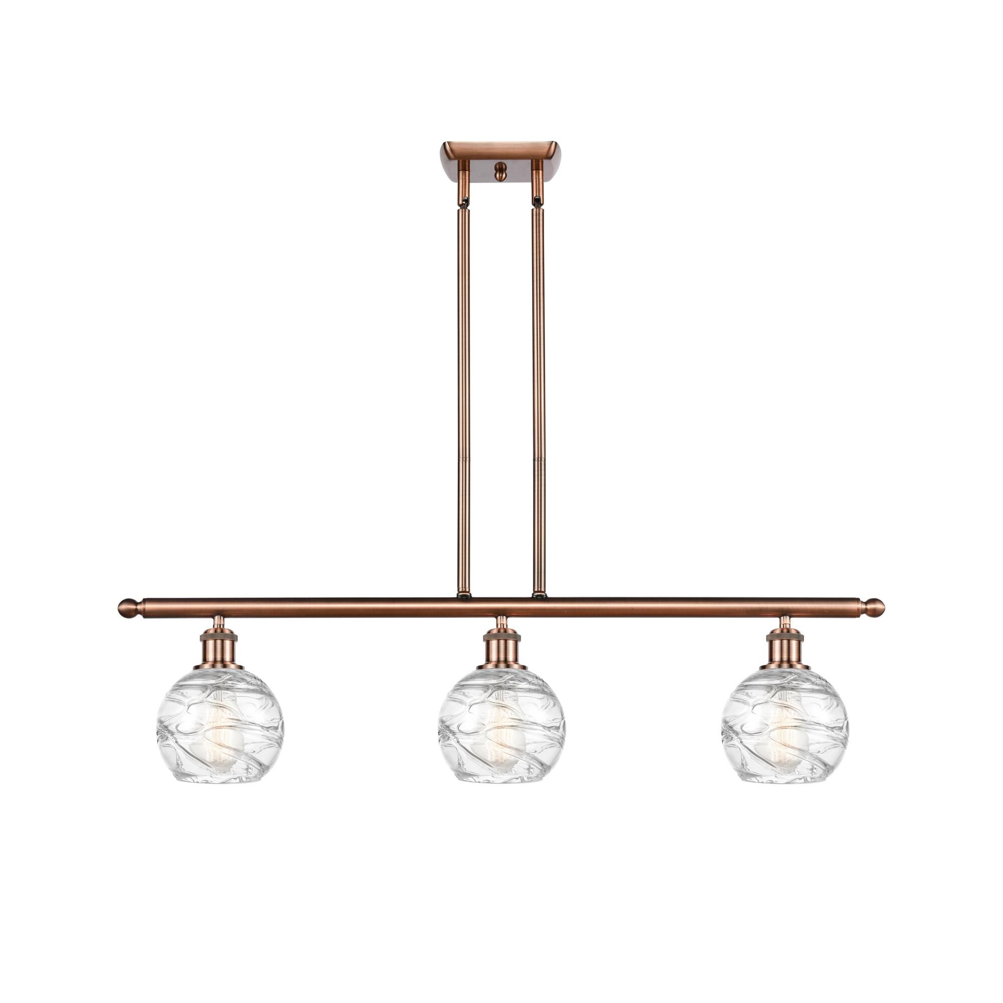 Bruno Marashlian Athens Deco Swirl 36 Inch Linear Suspension Light by Innovations Lighting