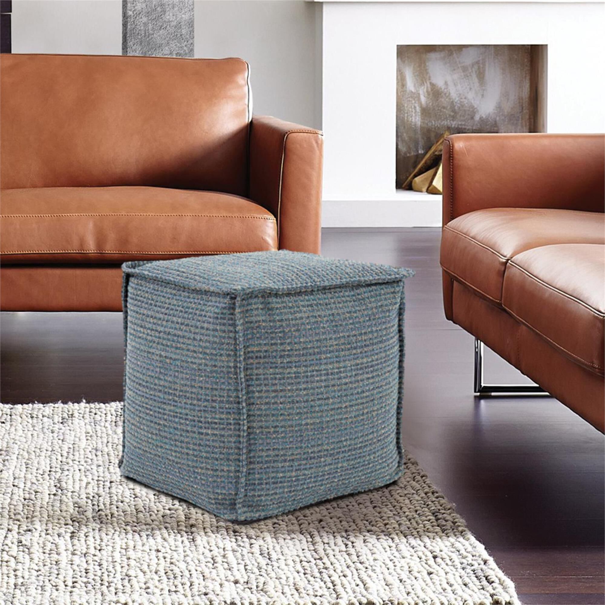 The Alton Pouf Ottoman by Howard Elliott Collection