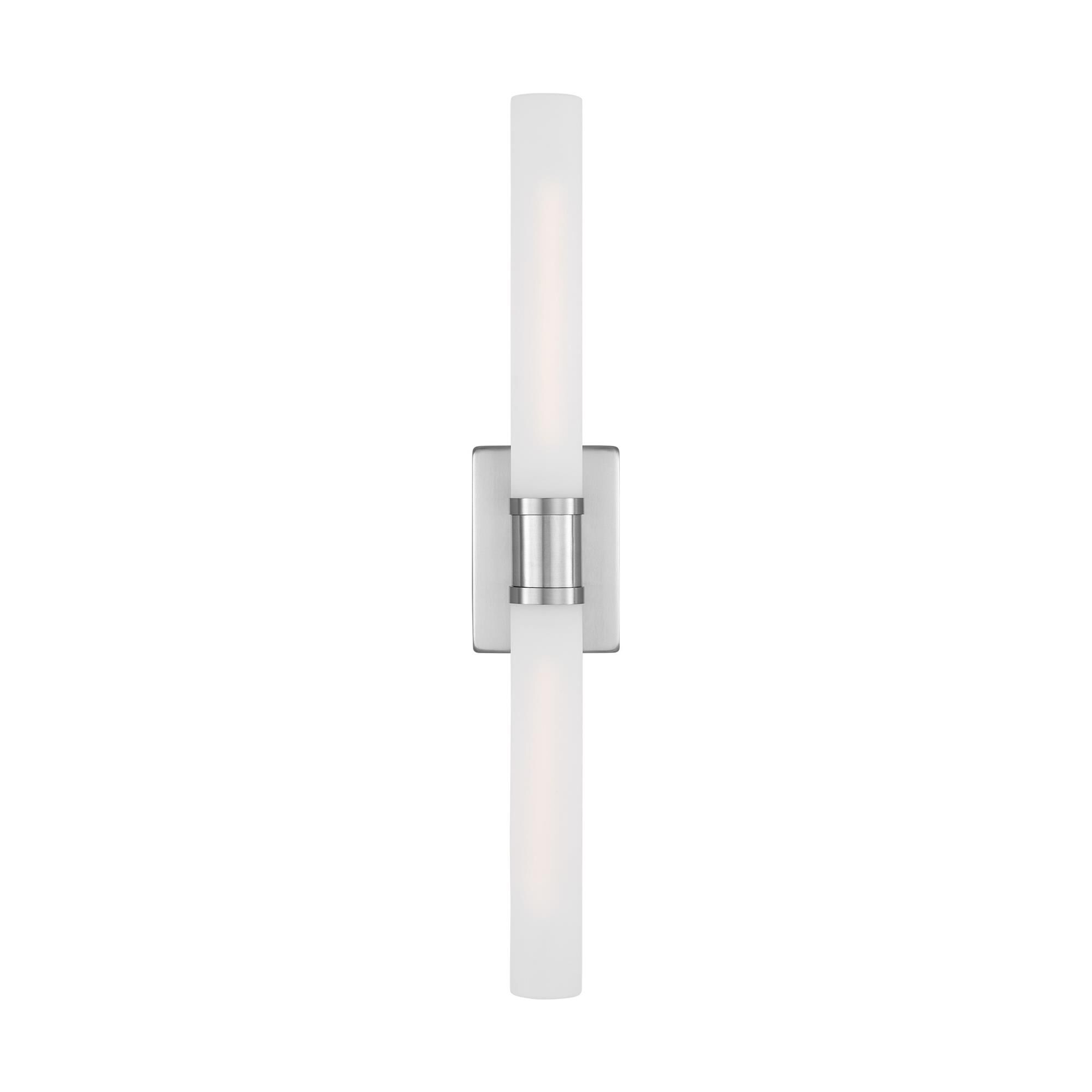 Shown in Brushed Nickel Silver finish and Satin Etched glass and Satin Etched Glass s shade