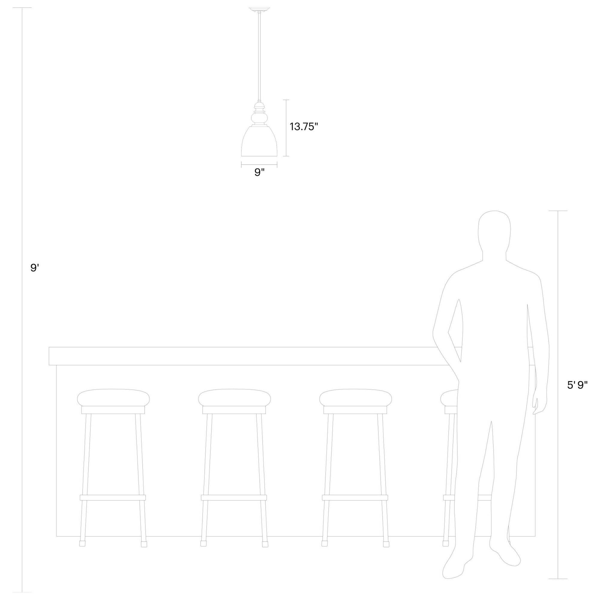 Generation Lighting Matrimonio 9 Inch Mini Pendant