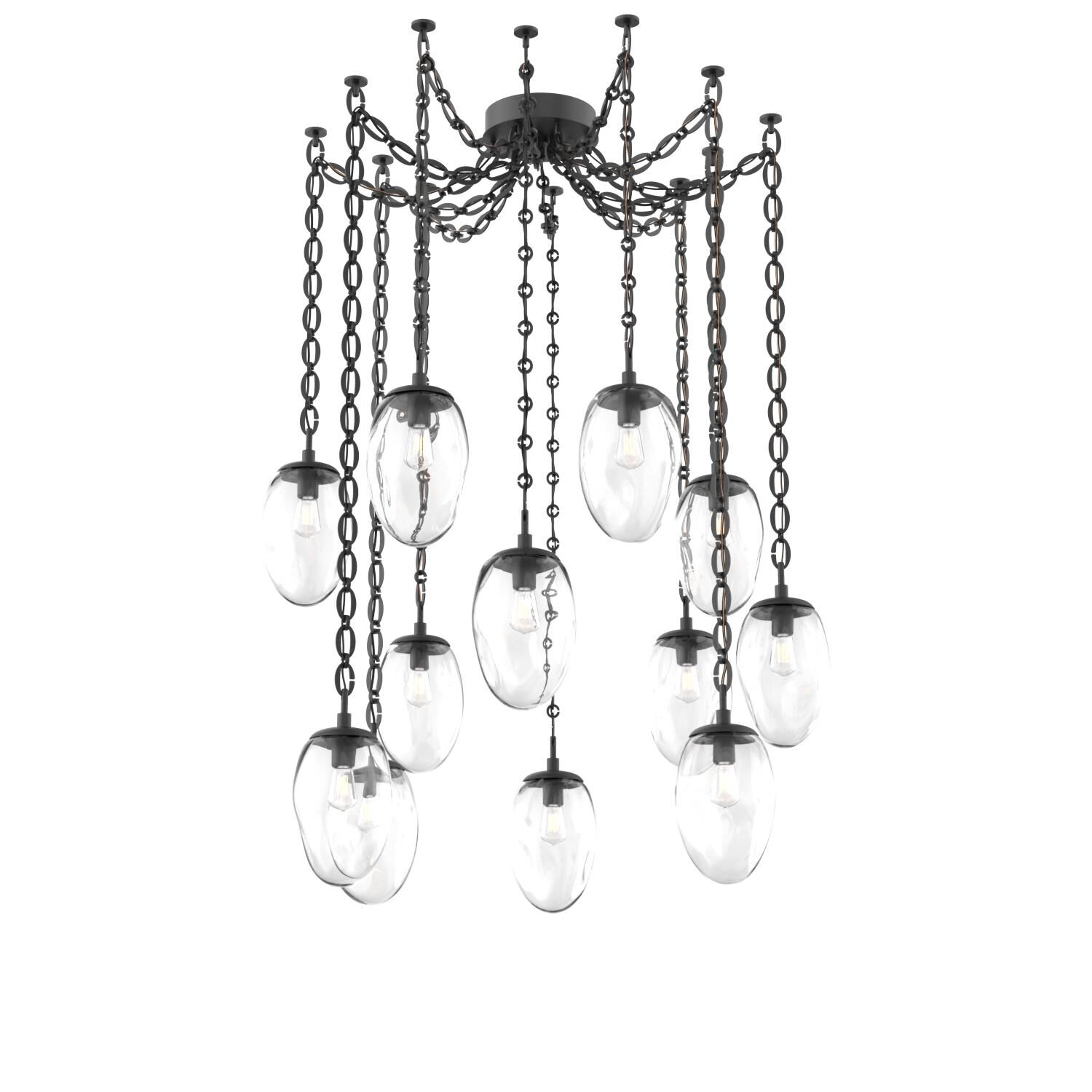 Levi Wilson Meteo 17 Inch Multi Pendant Light by Hammerton Studio