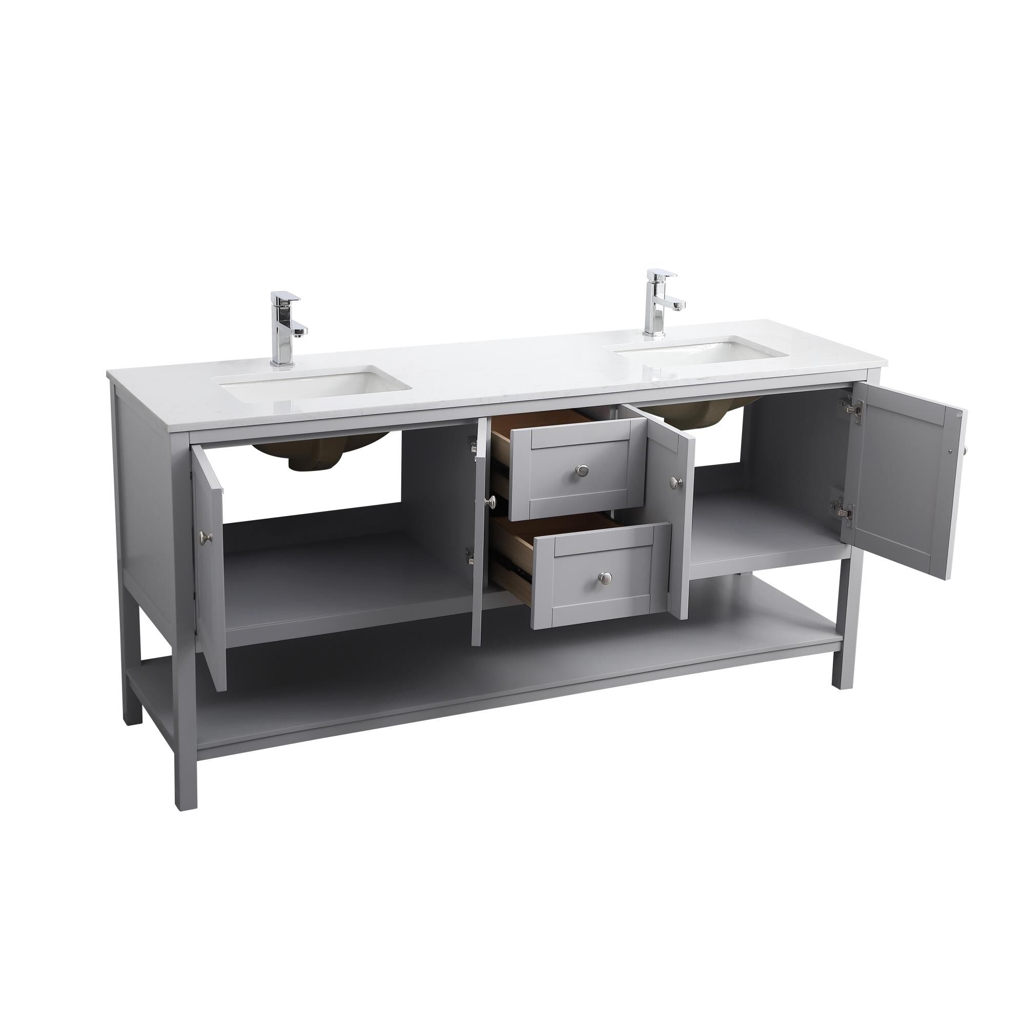 Shown in Grey finish