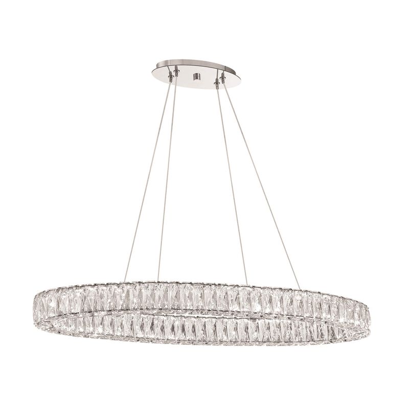 Kinsley Small Linear Chandelier by Crystorama