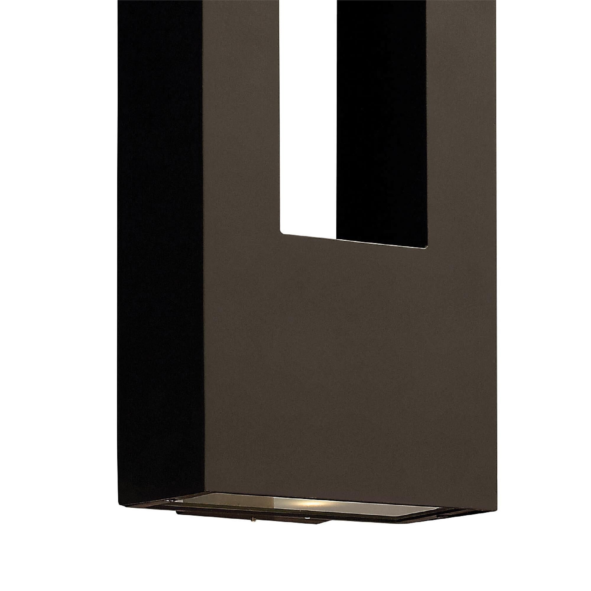 Shown in Bronze finish and Etched Lens glass