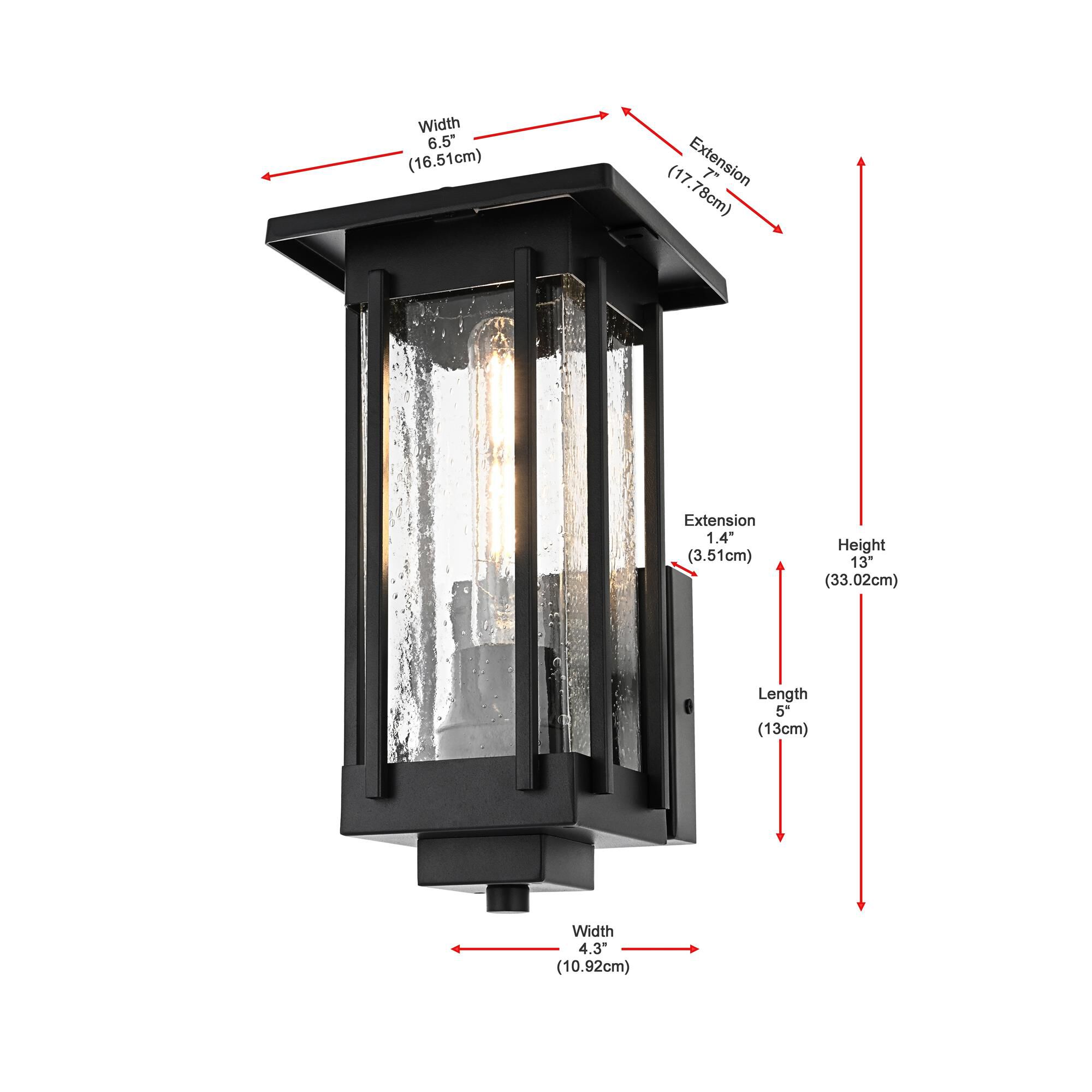 Melvale 7 Inch Outdoor Wall Light by Elegant Lighting