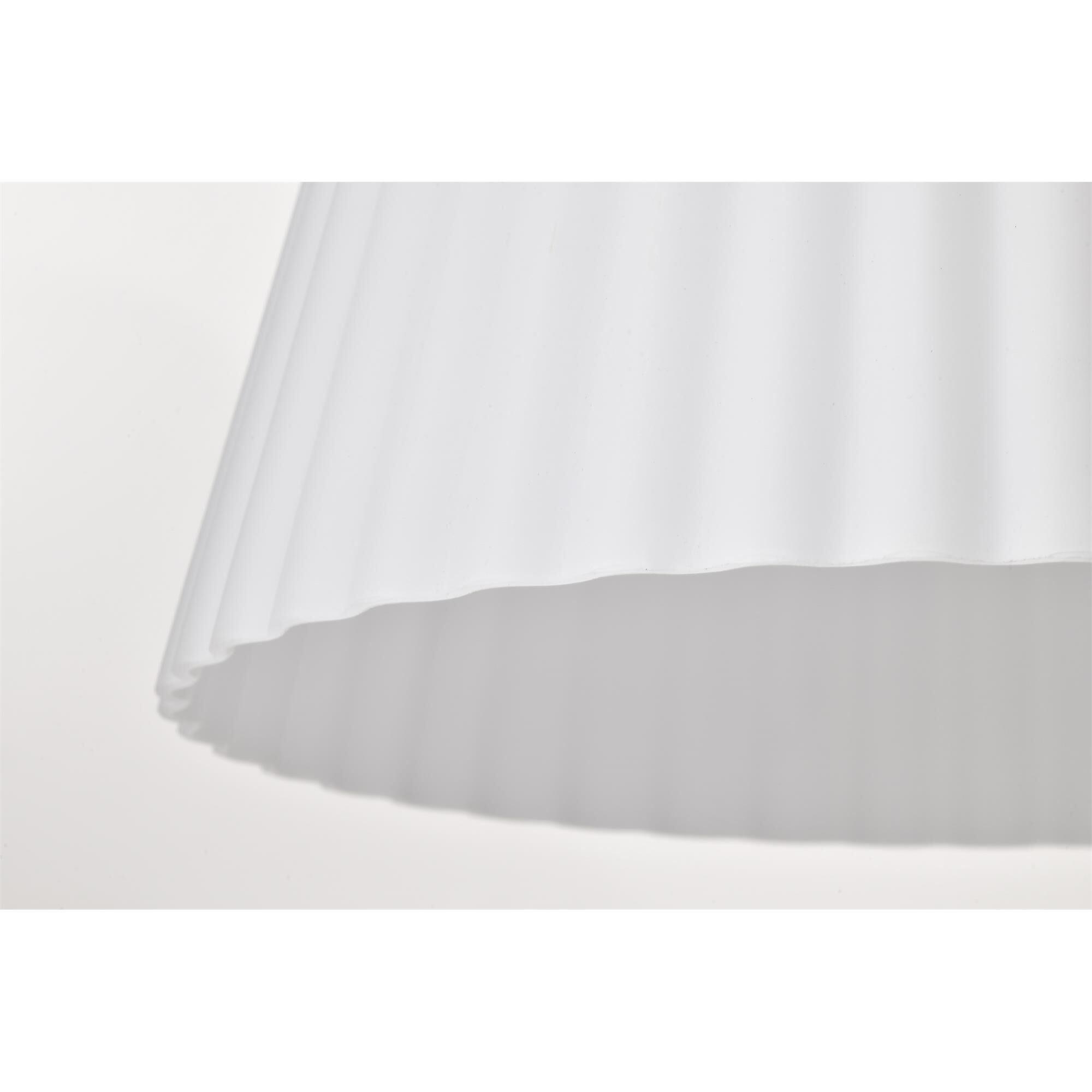 Shown in Burnished Brass finish and Ribbed White glass