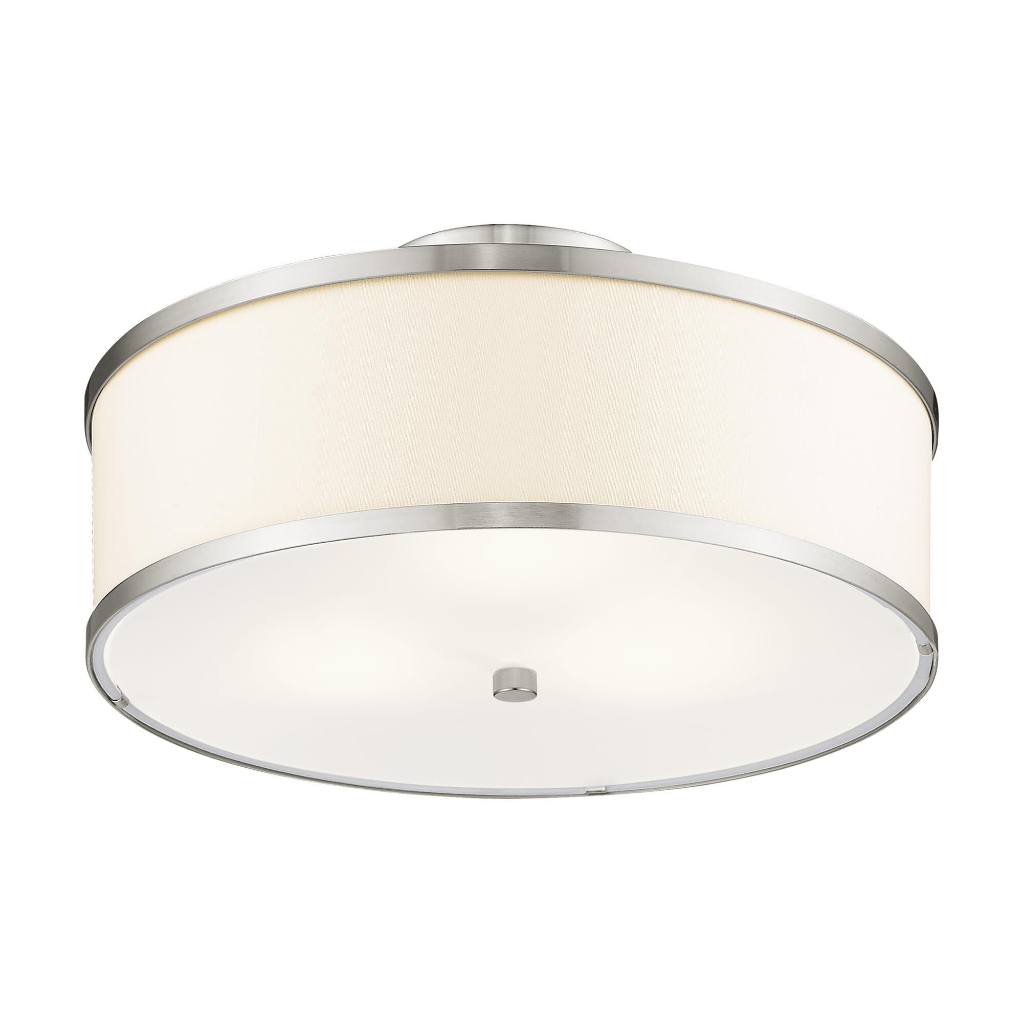 Park Ridge 15 Inch 3 Light Semi Flush Mount by Livex Lighting