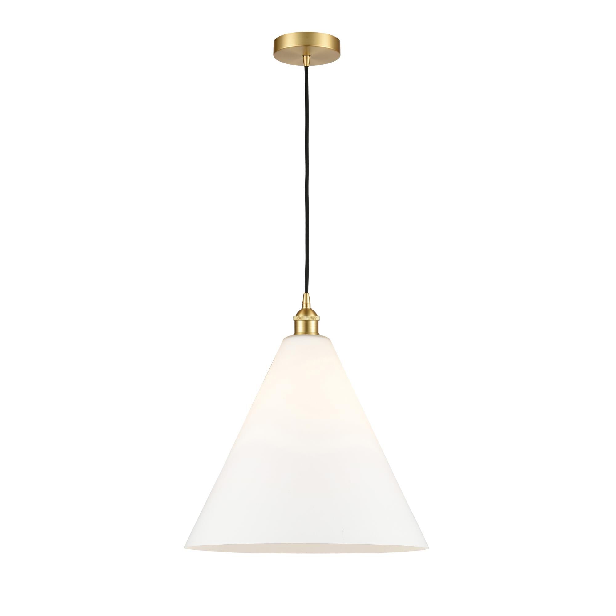 Bruno Marashlian Edison Cone 16 Inch Large Pendant by Innovations Lighting