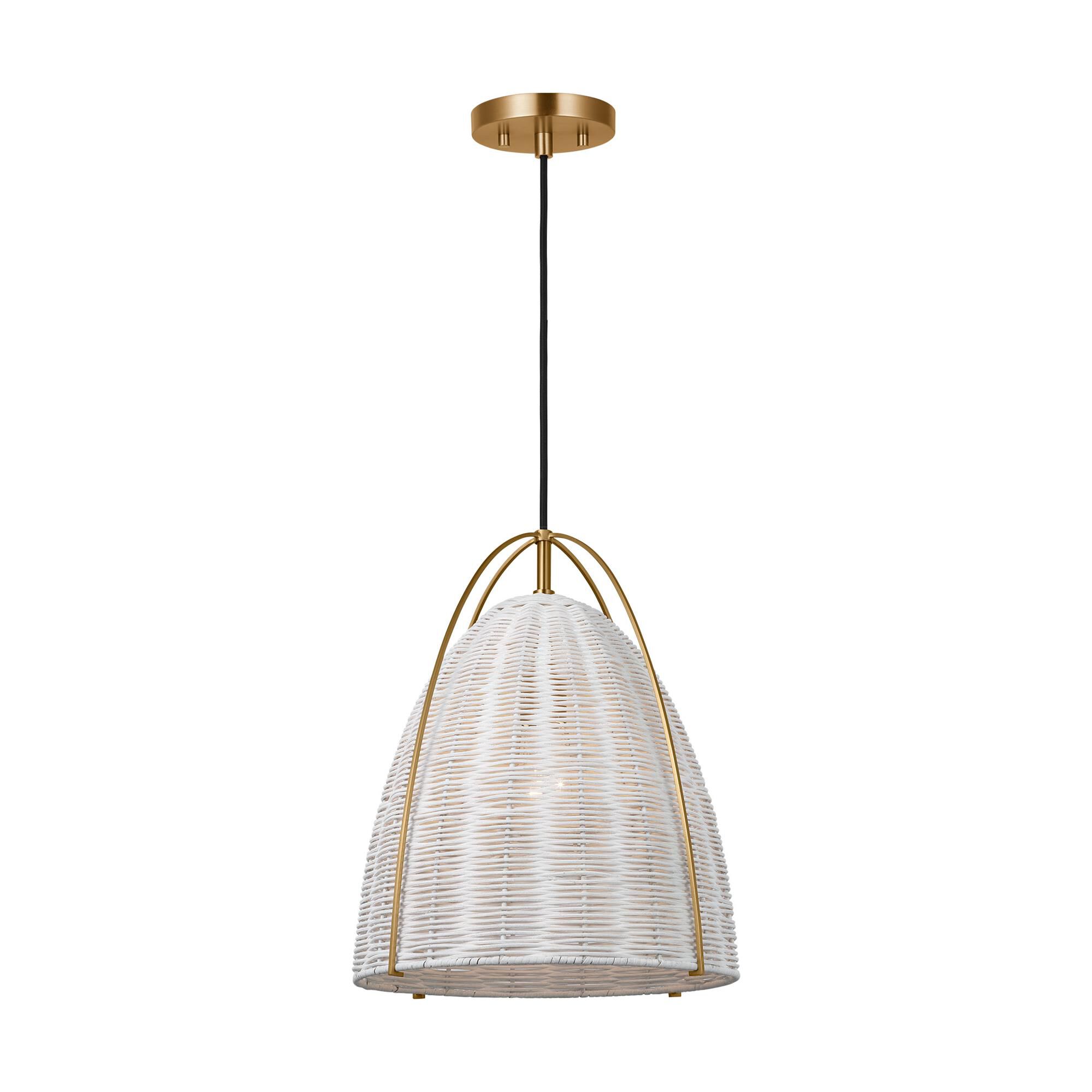 Shown in Chalk Wicker finish and Chalk Wicker shade
