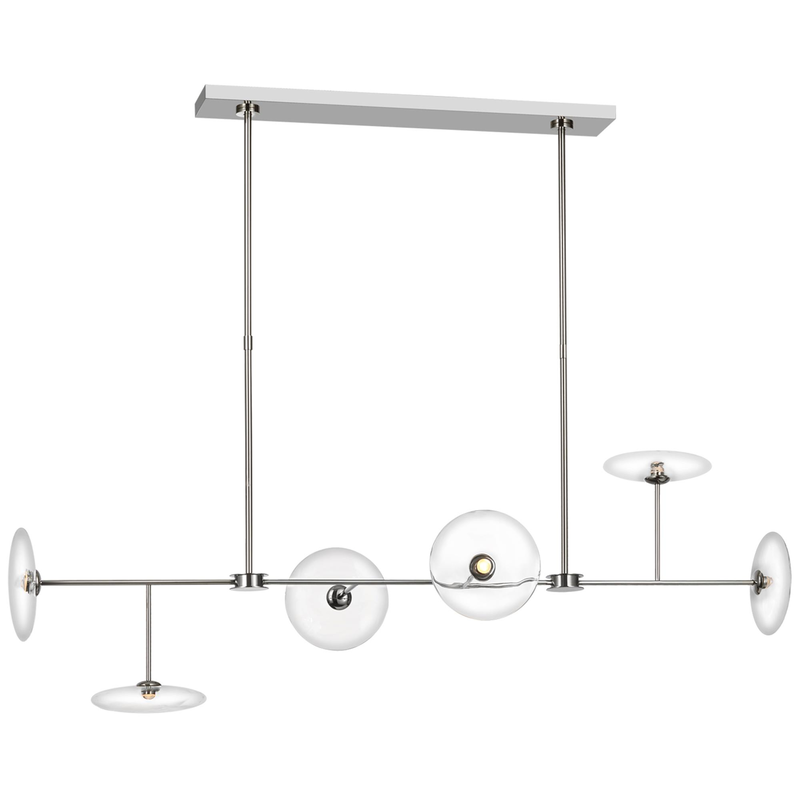 Visual Comfort Signature Collection Ian K. Fowler Calvino 18 Inch LED Linear Suspension Light