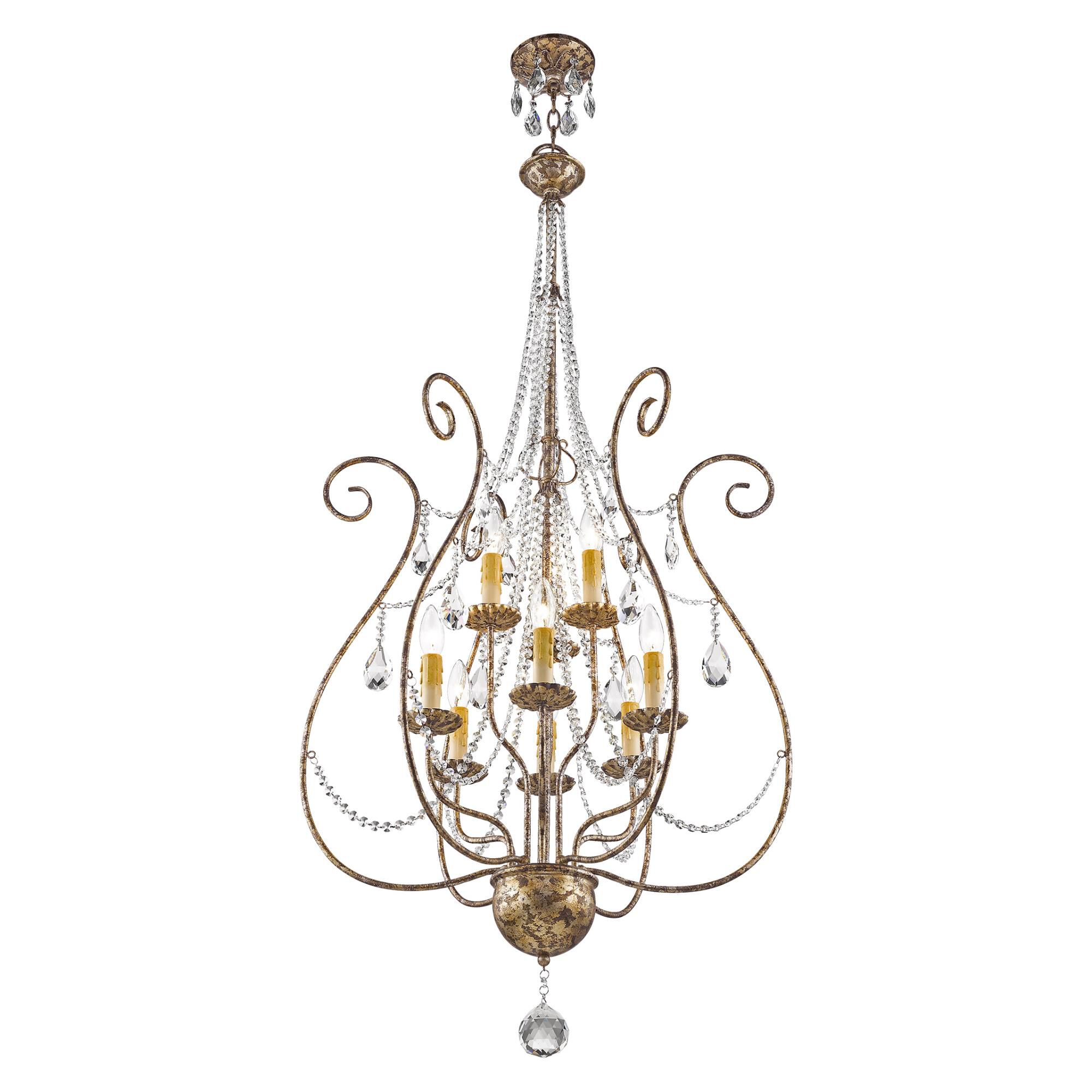 Isabella 24 Inch 9 Light Chandelier by Livex Lighting