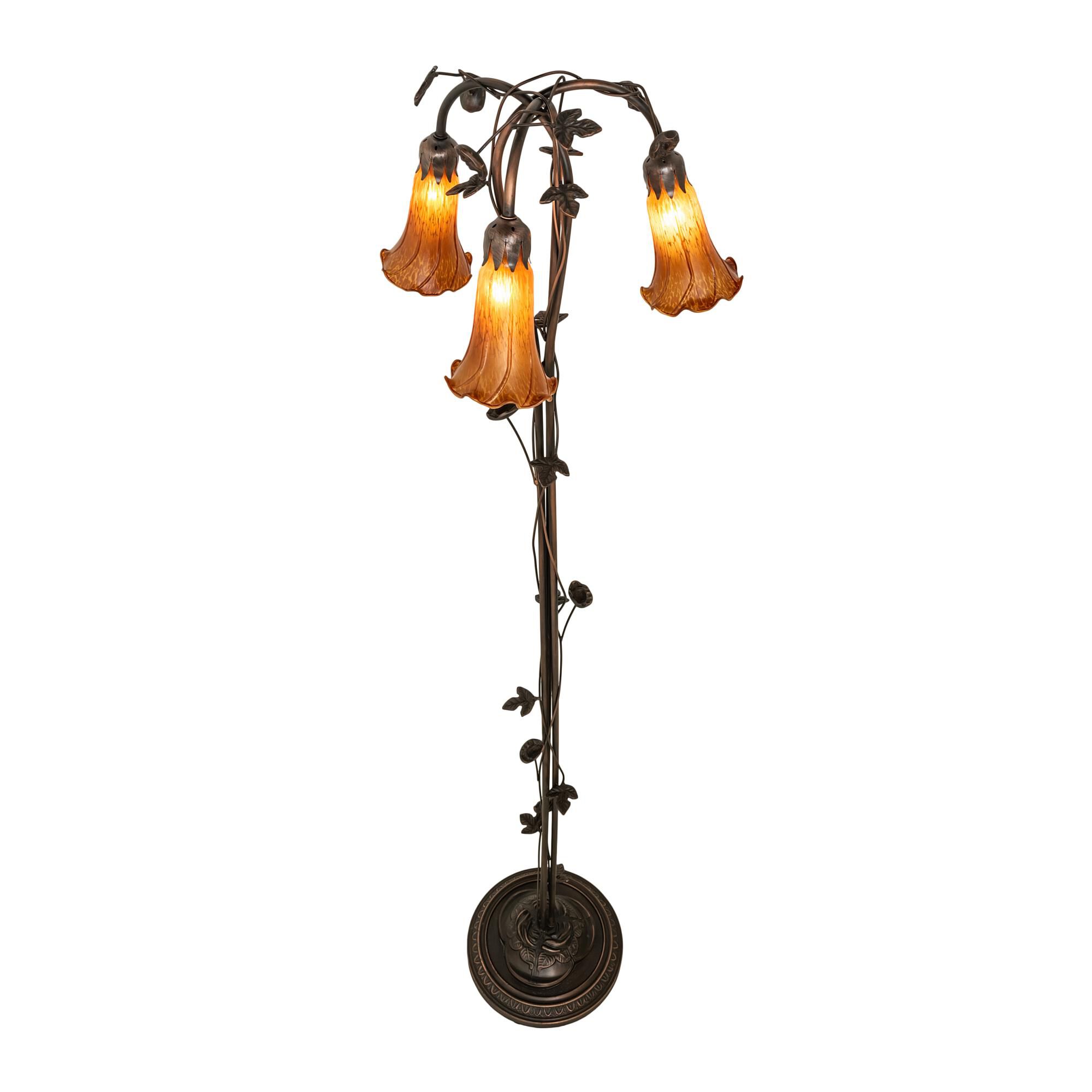 Shown in Mahogany Bronze finish and Amber /Acrylic glass