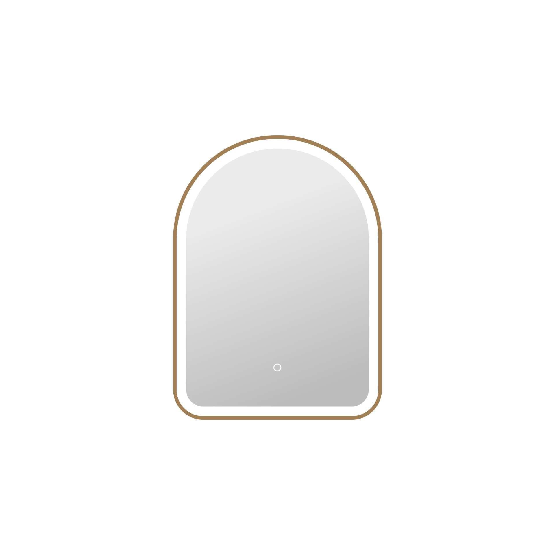 Harmoni 30 Inch Arched LED Lighted Mirror by Elegant Decor