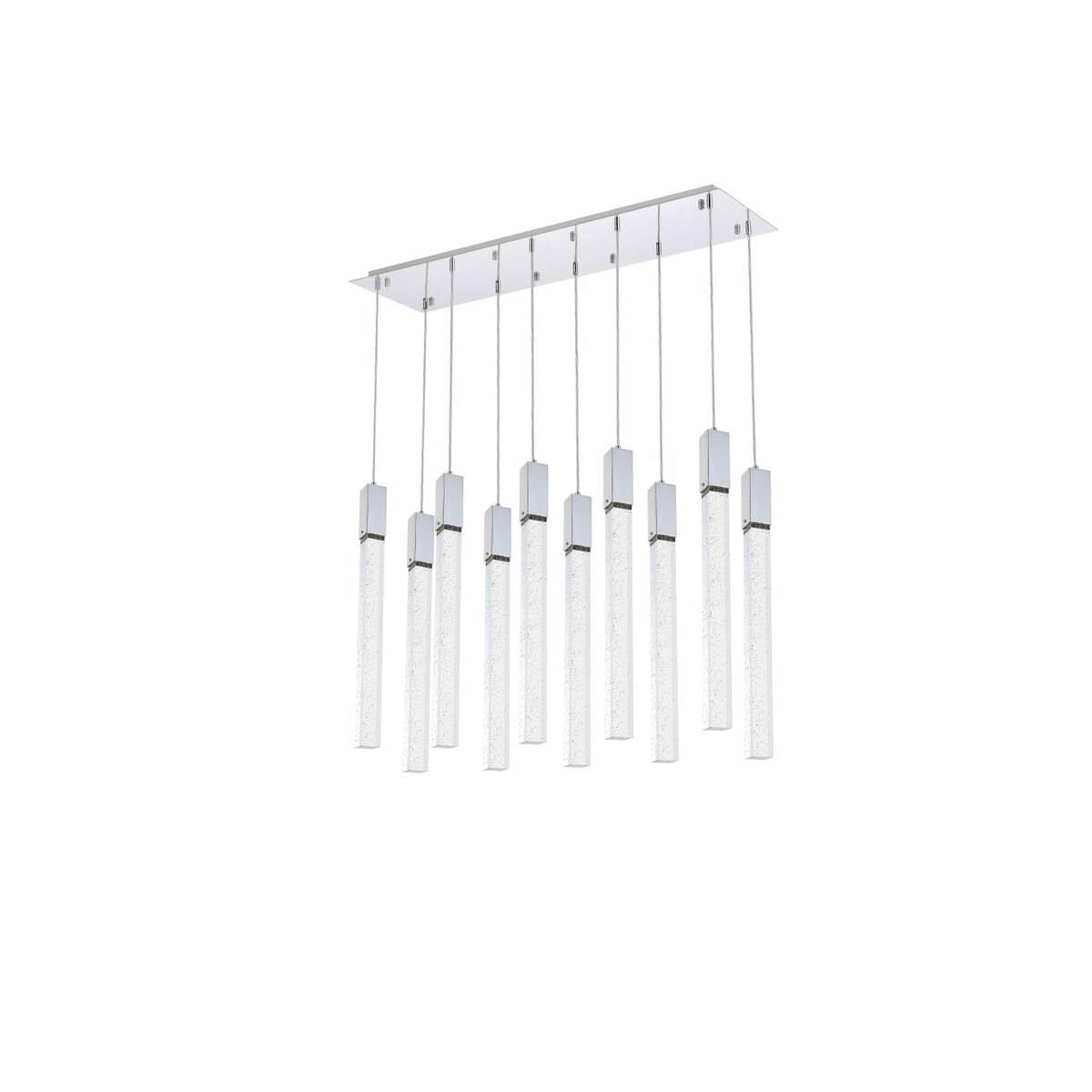Weston 42 Inch 10 Light LED Linear Suspension Light by Elegant Lighting