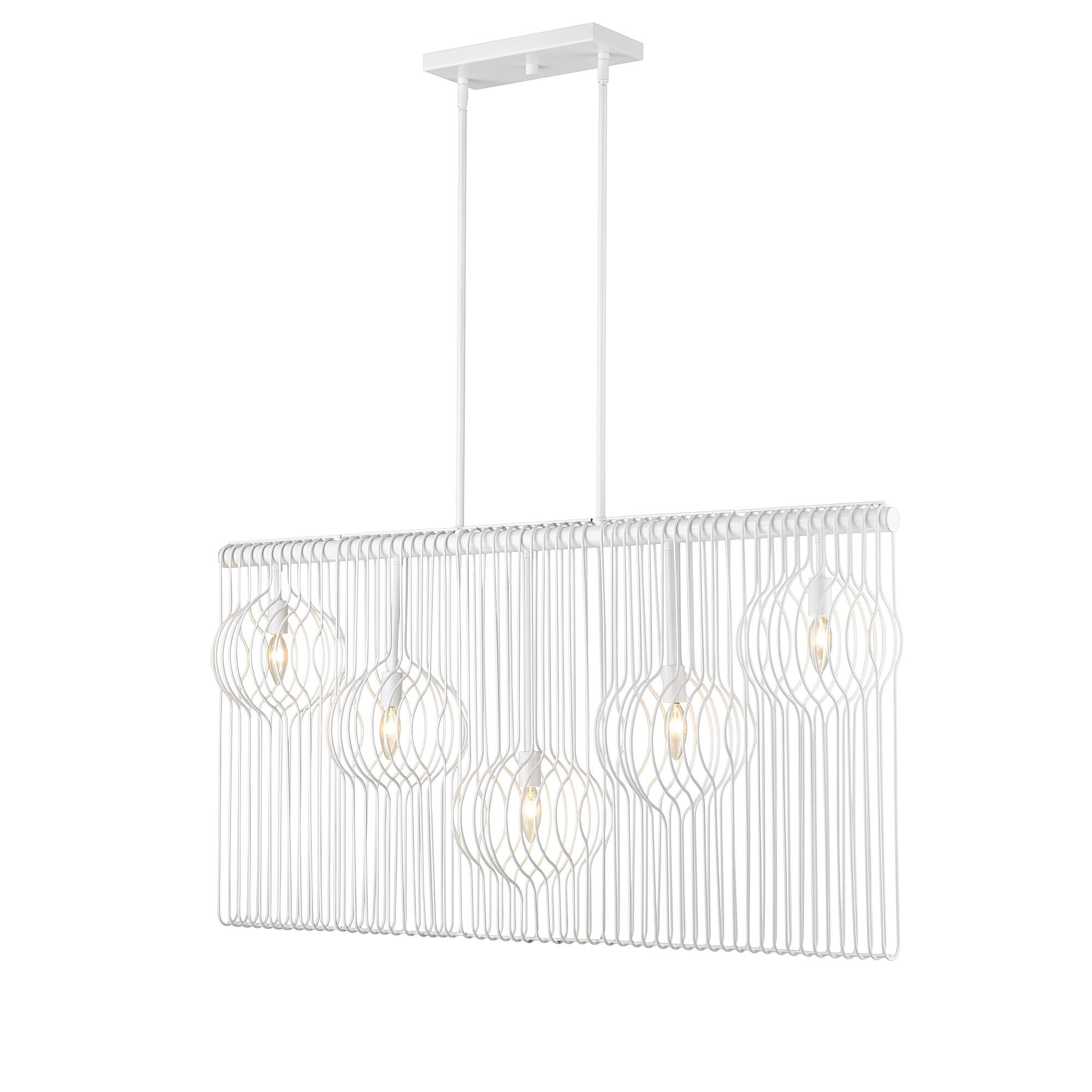 Contour 45 Inch 5 Light Linear Suspension Light by Z-Lite