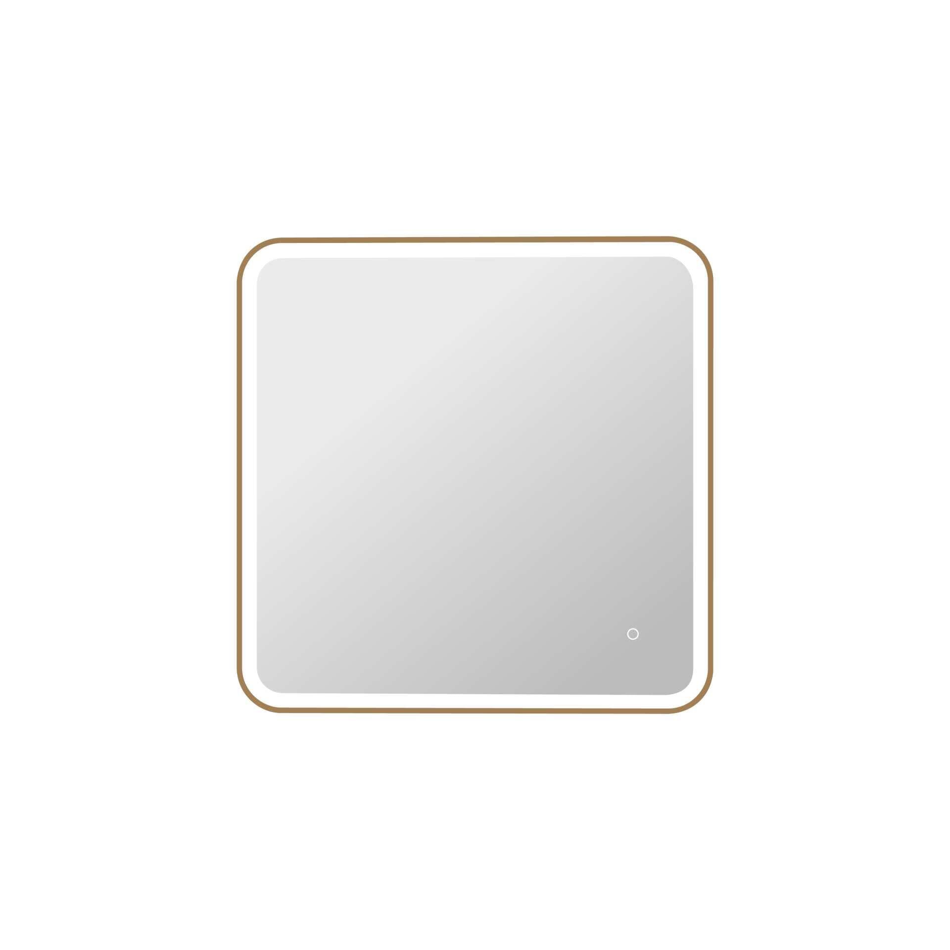 Harmoni 33 Inch Round LED Lighted Mirror by Elegant Decor