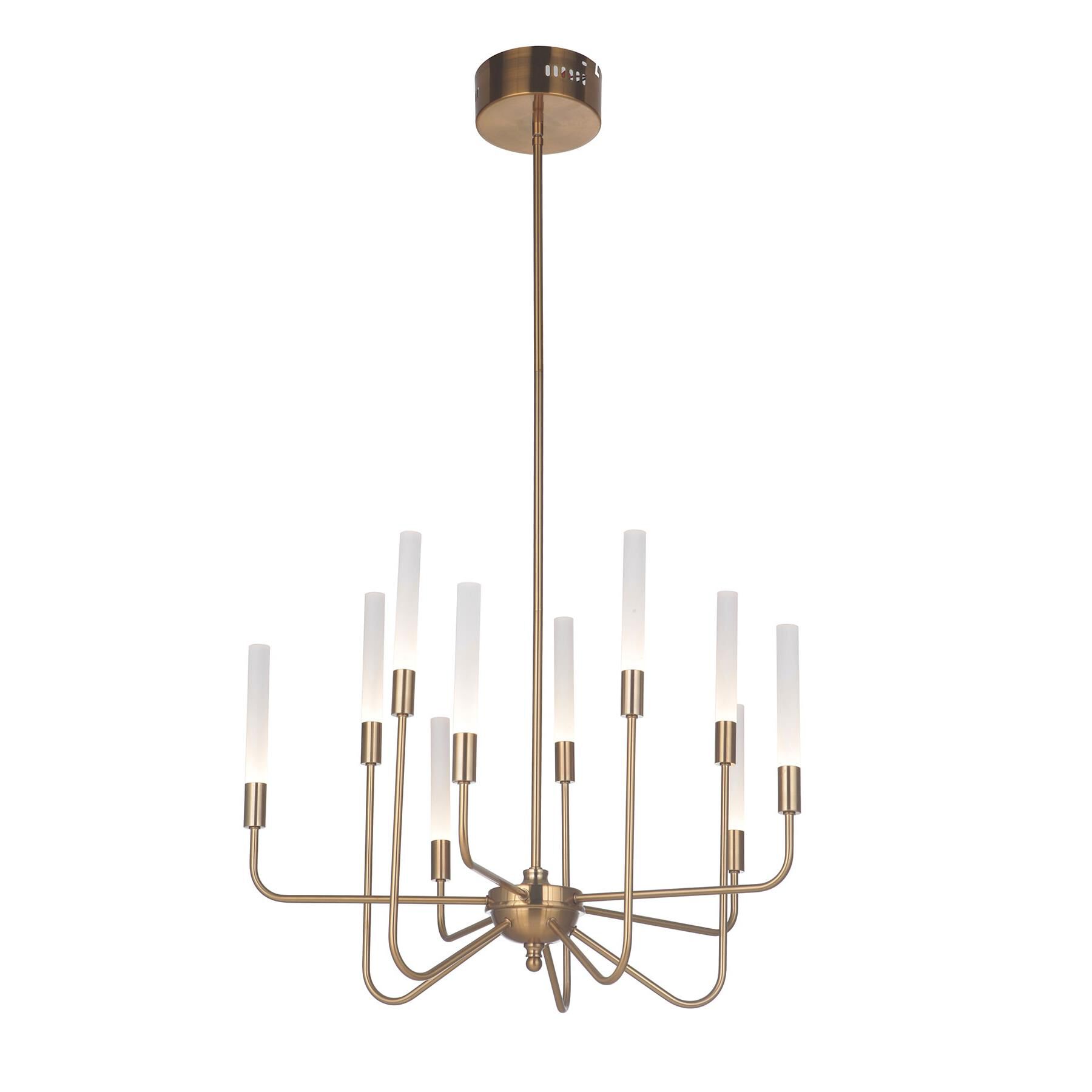 Valdi 26 Inch 10 Light LED Chandelier by Craftmade