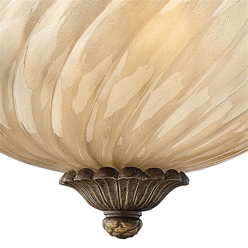Plantation 12 Inch 2 Light Outdoor Flush Mount by Hinkley