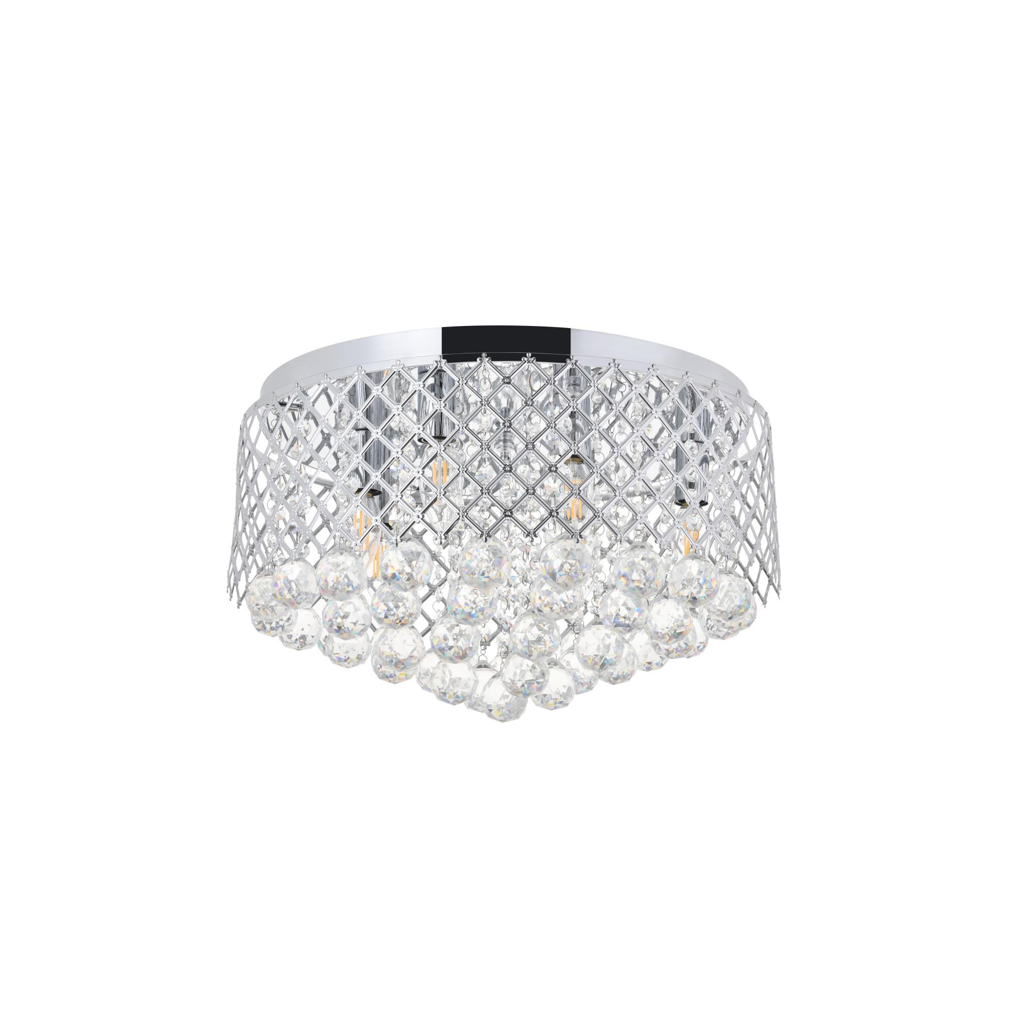 Tully 18 Inch 6 Light Flush Mount by Elegant Lighting