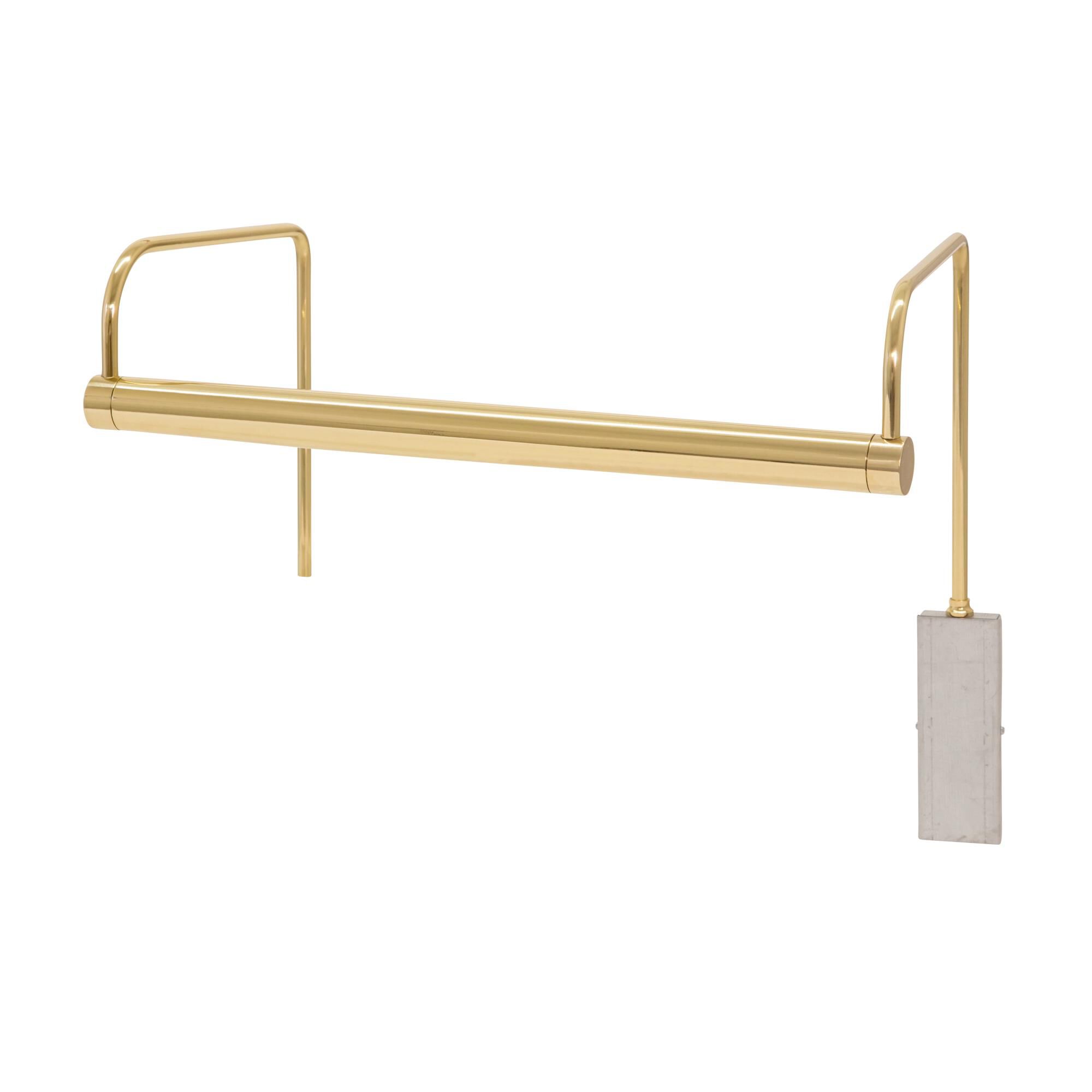 Shown in Polished Brass finish and Metal shade