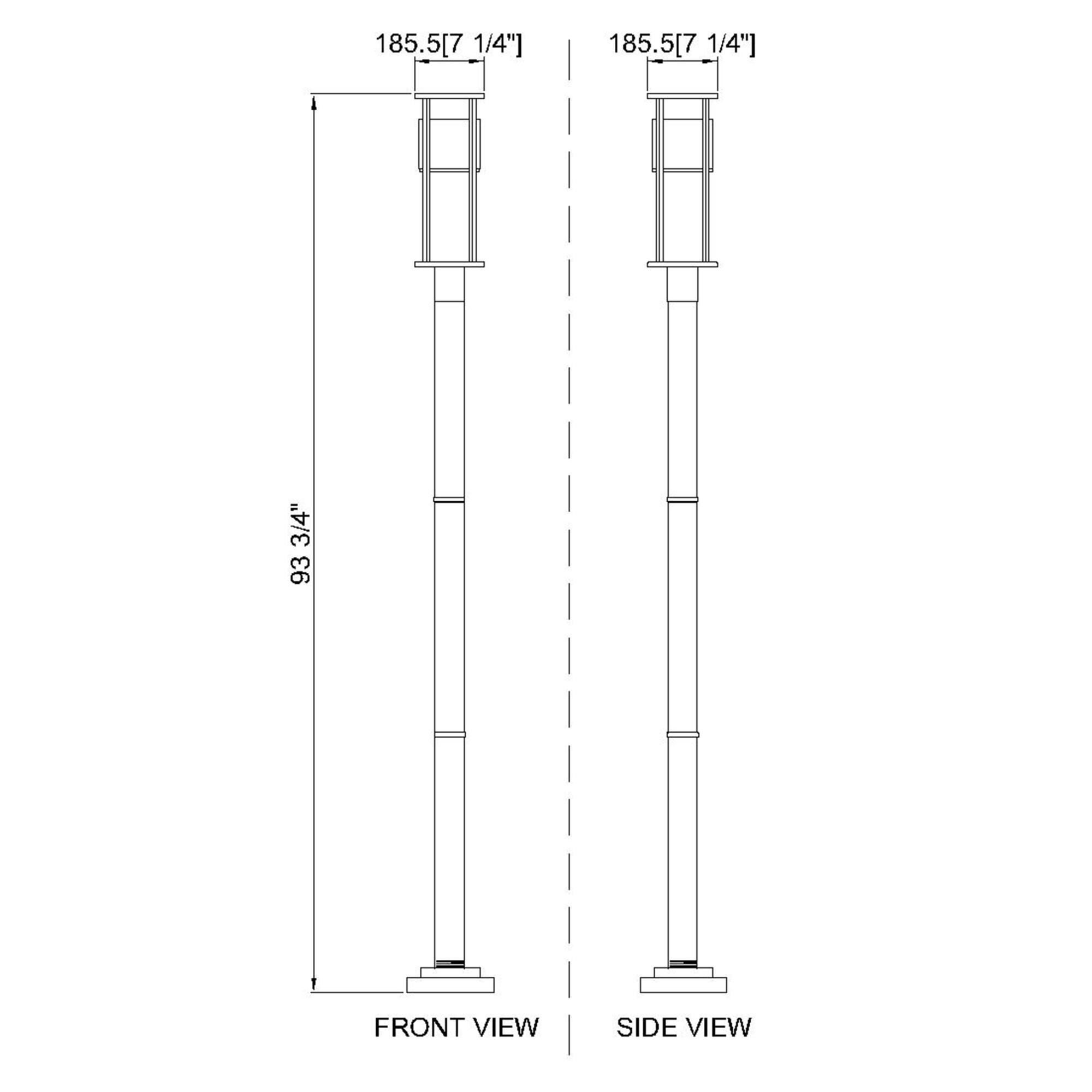 Z-Lite Luca 101 Inch Tall LED Outdoor Post Lamp