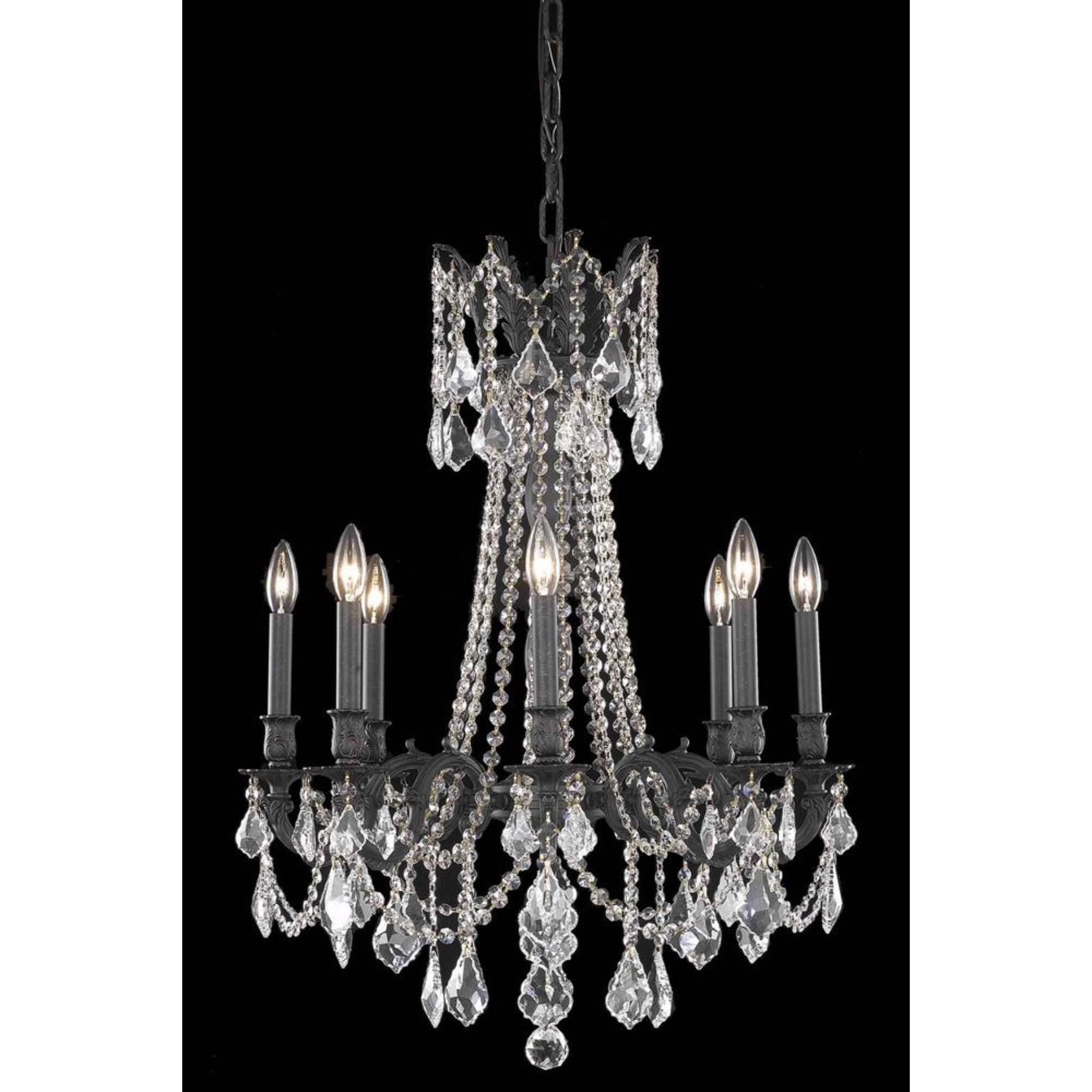 Rosalia 24 Inch 8 Light Chandelier by Elegant Lighting